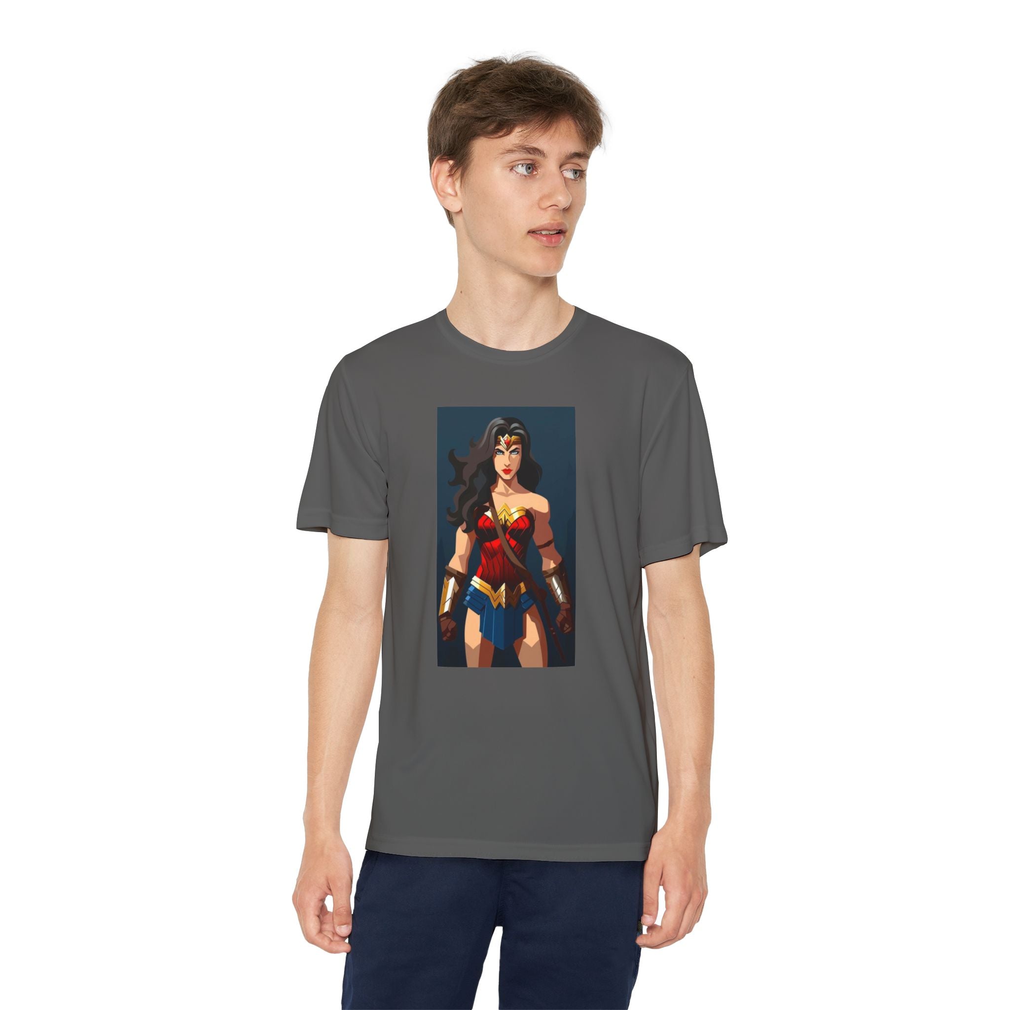 Superhero Youth T-Shirt Sports Graphic Tee, Cool Athletic Shirt for Kids