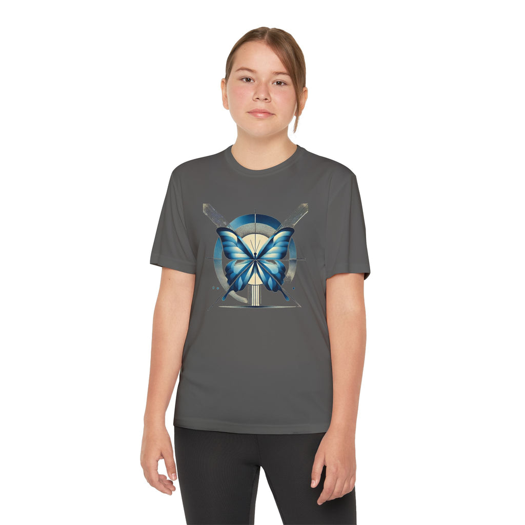 Butterffy Youth T-Shirt Sports Graphic Tee, Cool Athletic Shirt for Kids, Perfect for Sports Events, Team Spirit