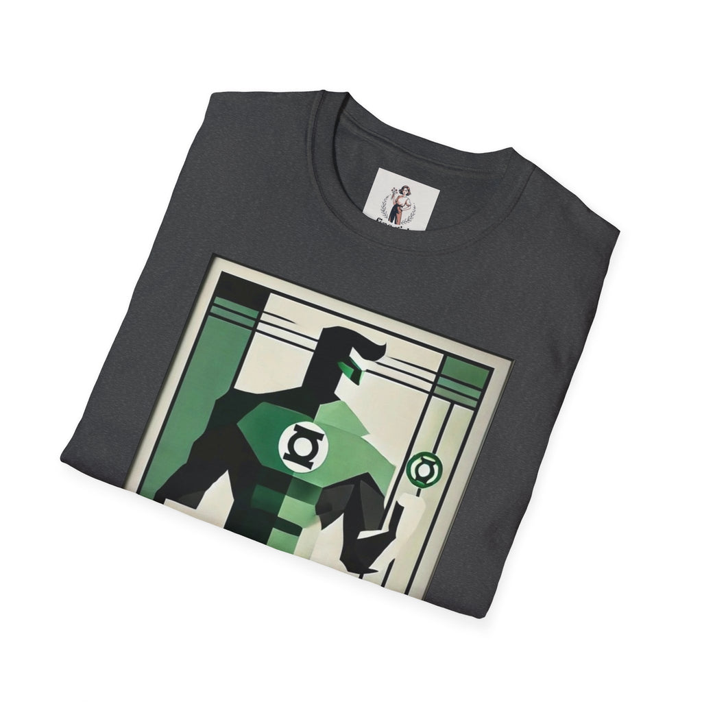 Green Lantern Superhero Marvel Unisex Softstyle T-Shirt, Comic Book Tee, Graphic Novel Shirt, Geeky Clothing, Cosplay Costume Top