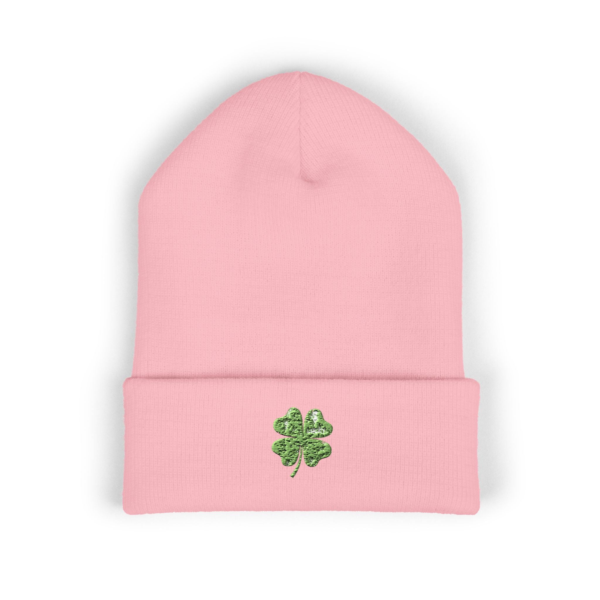 St. Patrick's Day 4-Leaf Clover Embroidered Beanie
