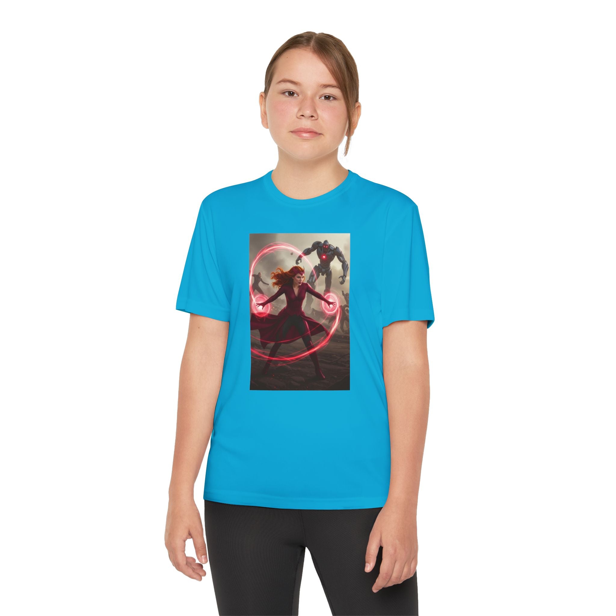 Superhero Youth T-Shirt Sports Graphic Tee, Cool Athletic Shirt for Kids