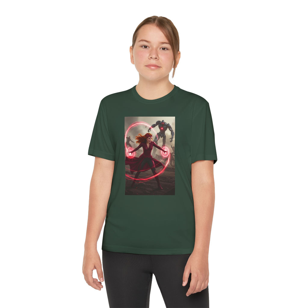 Superhero Youth T-Shirt Sports Graphic Tee, Cool Athletic Shirt for Kids
