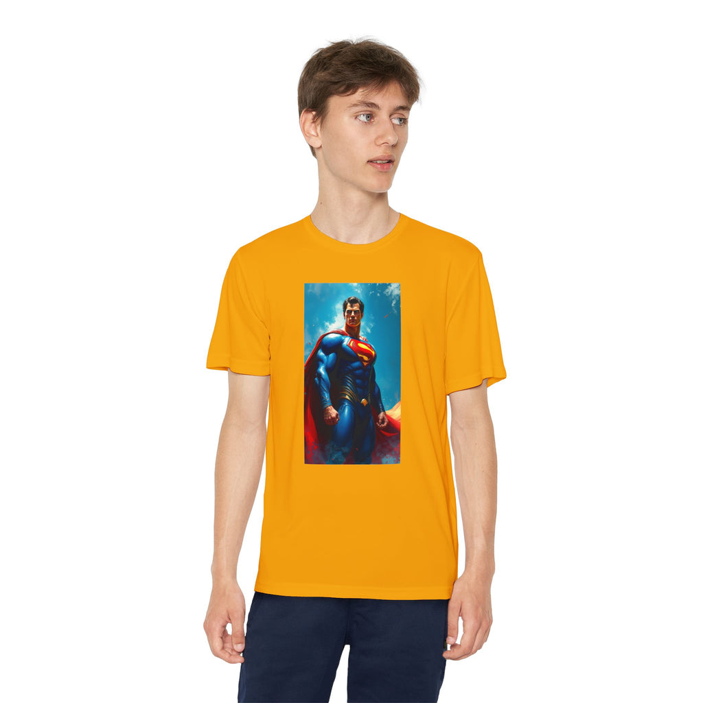 Superman Superhero Marvel T-Shirt, Youth Competitor Tee,  Kids Comic Book Hero Top, Children's Graphic Tee, Youth Super Power T-Shirt