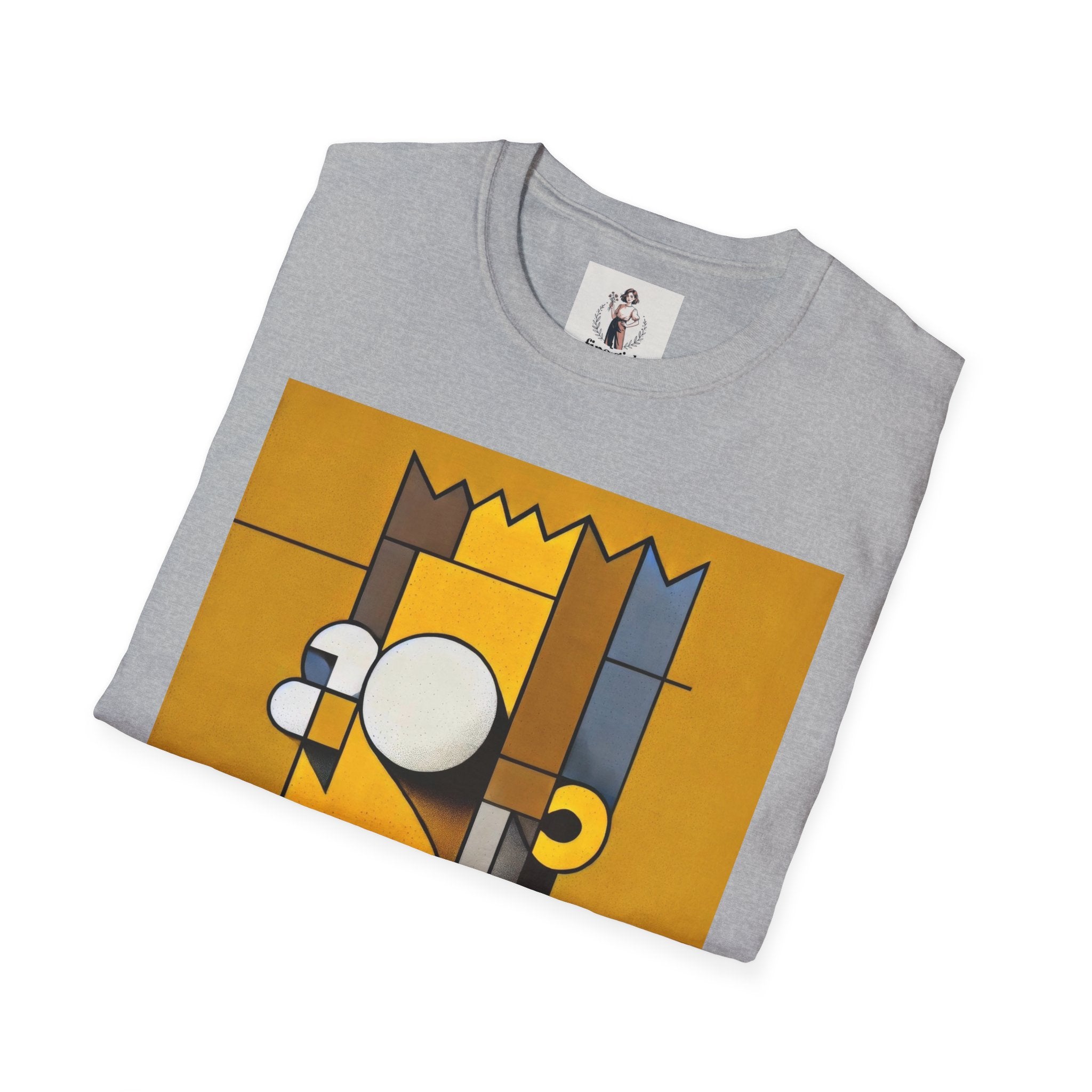 Bart Simpson TV Themed T-Shirt Unisex Softstyle T-Shirt