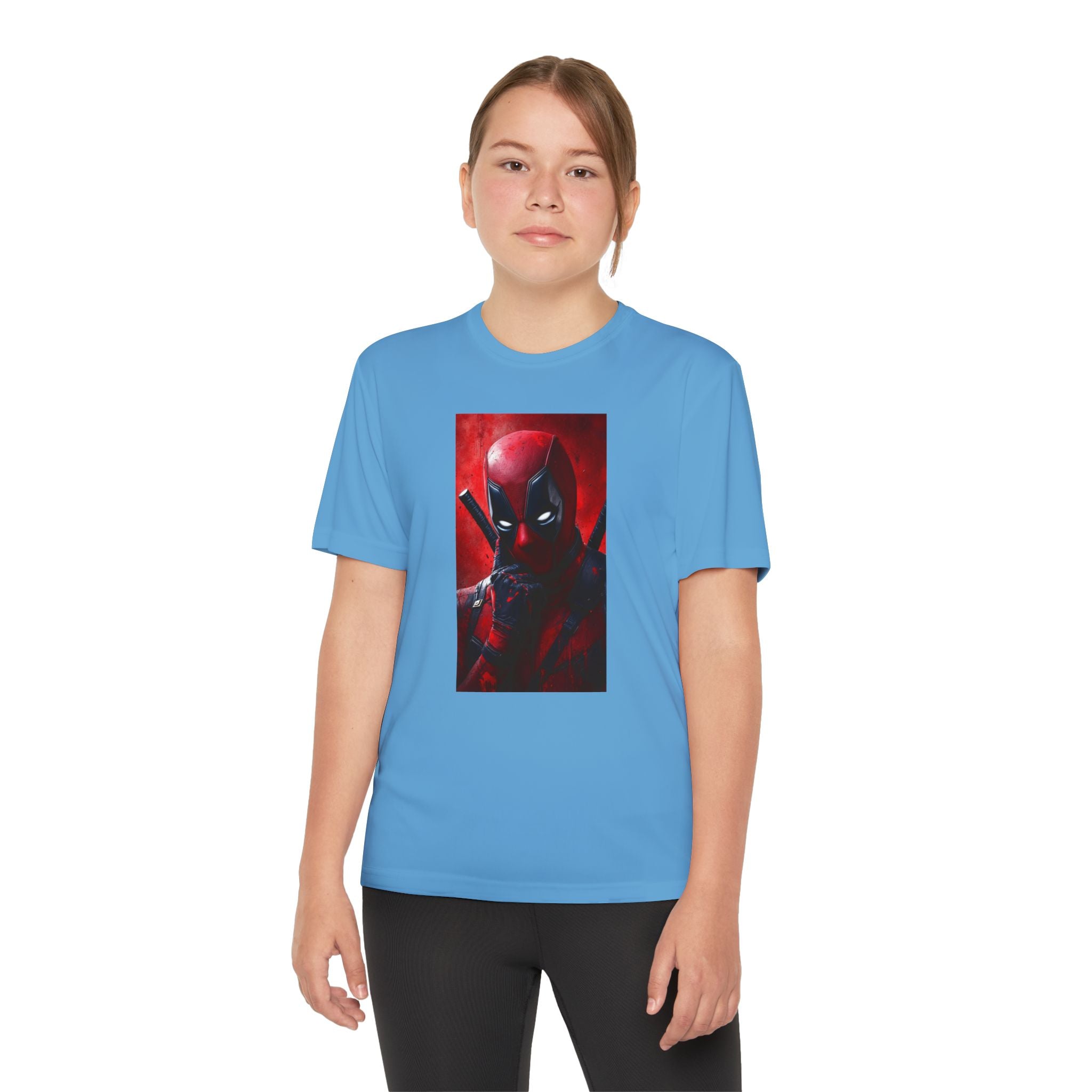 Deadpool Superhero Marvel Patriotic, Kids Graphic T-Shirt, Boys Hero Top, Girls Comic Book Clothing, Birthday