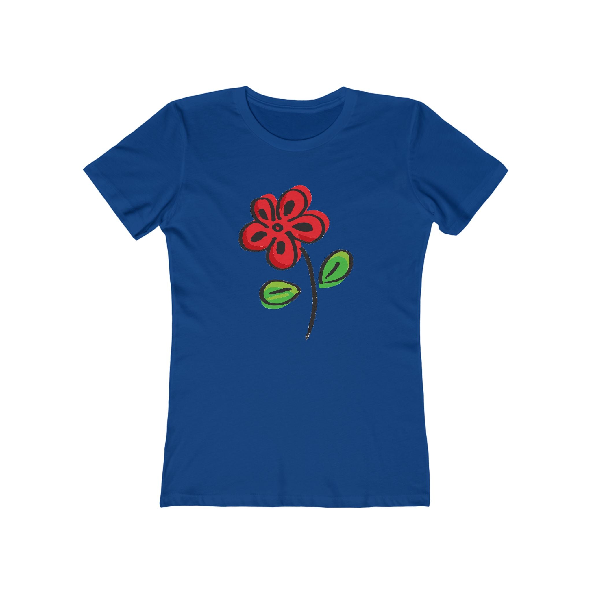 Flower Women's Tshirt, Floral Graphic Tee, Casual Top for Her, Spring Blossom Shirt, Botanical Print Blouse