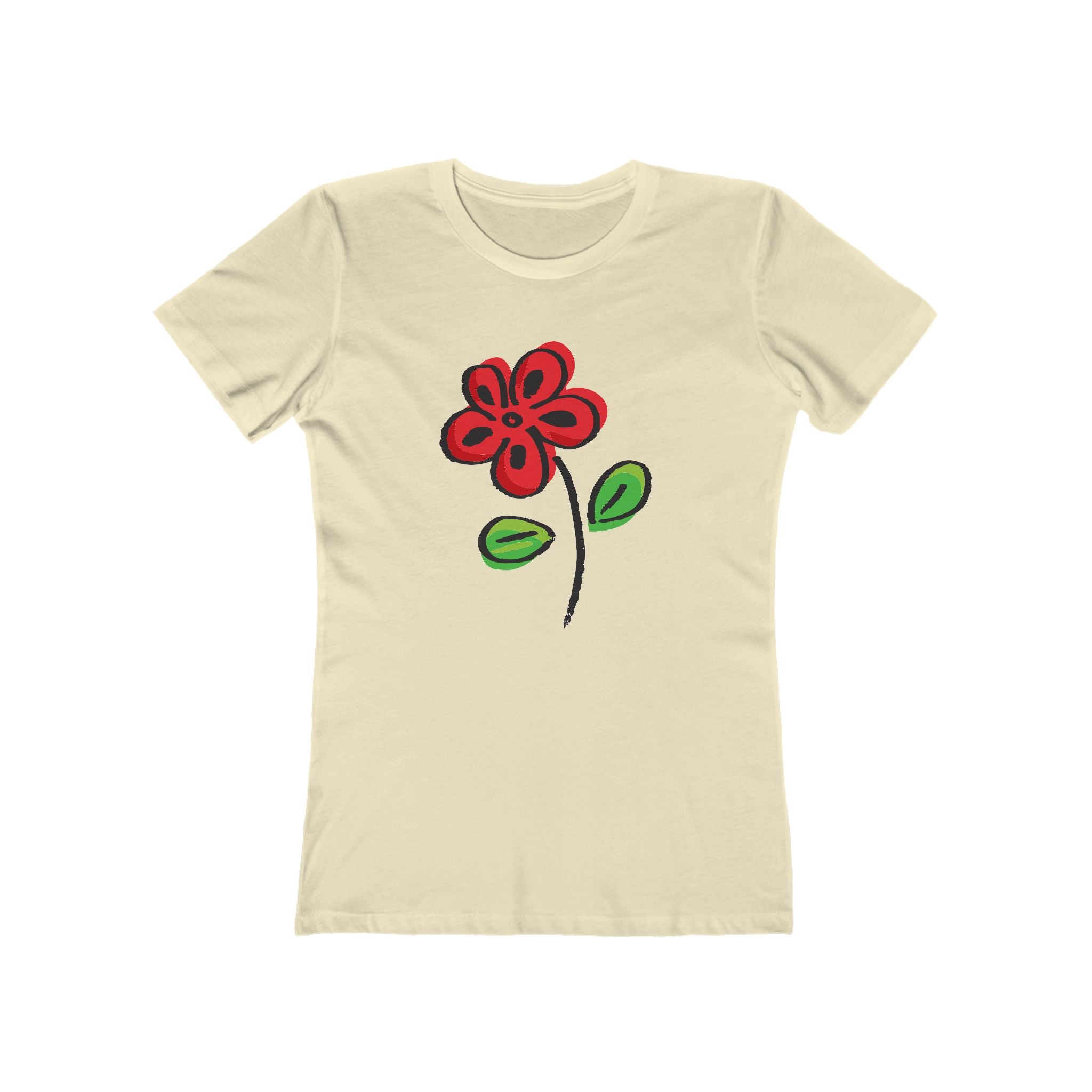 Flower Women's Tshirt, Floral Graphic Tee, Casual Top for Her, Spring Blossom Shirt, Botanical Print Blouse
