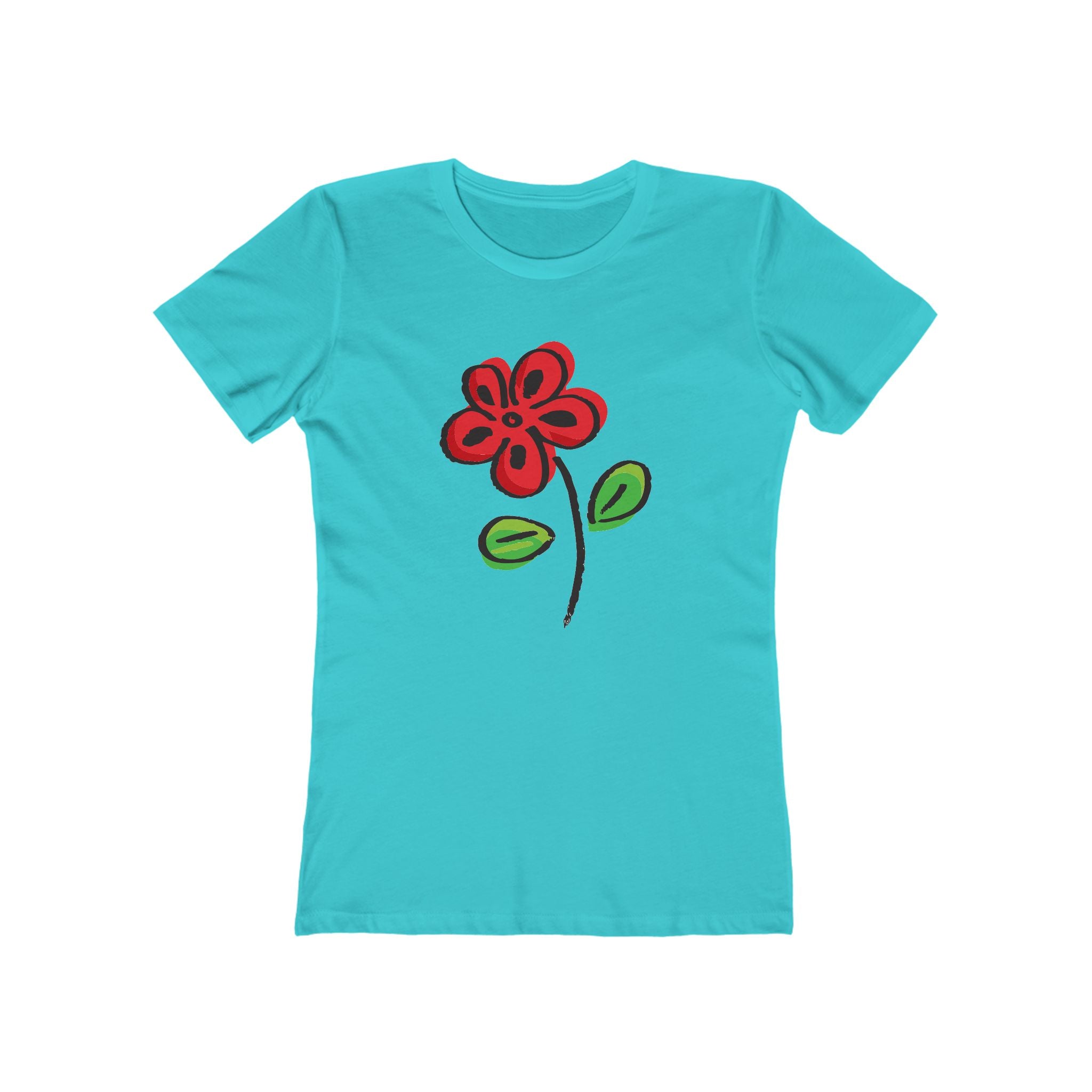 Flower Women's Tshirt, Floral Graphic Tee, Casual Top for Her, Spring Blossom Shirt, Botanical Print Blouse