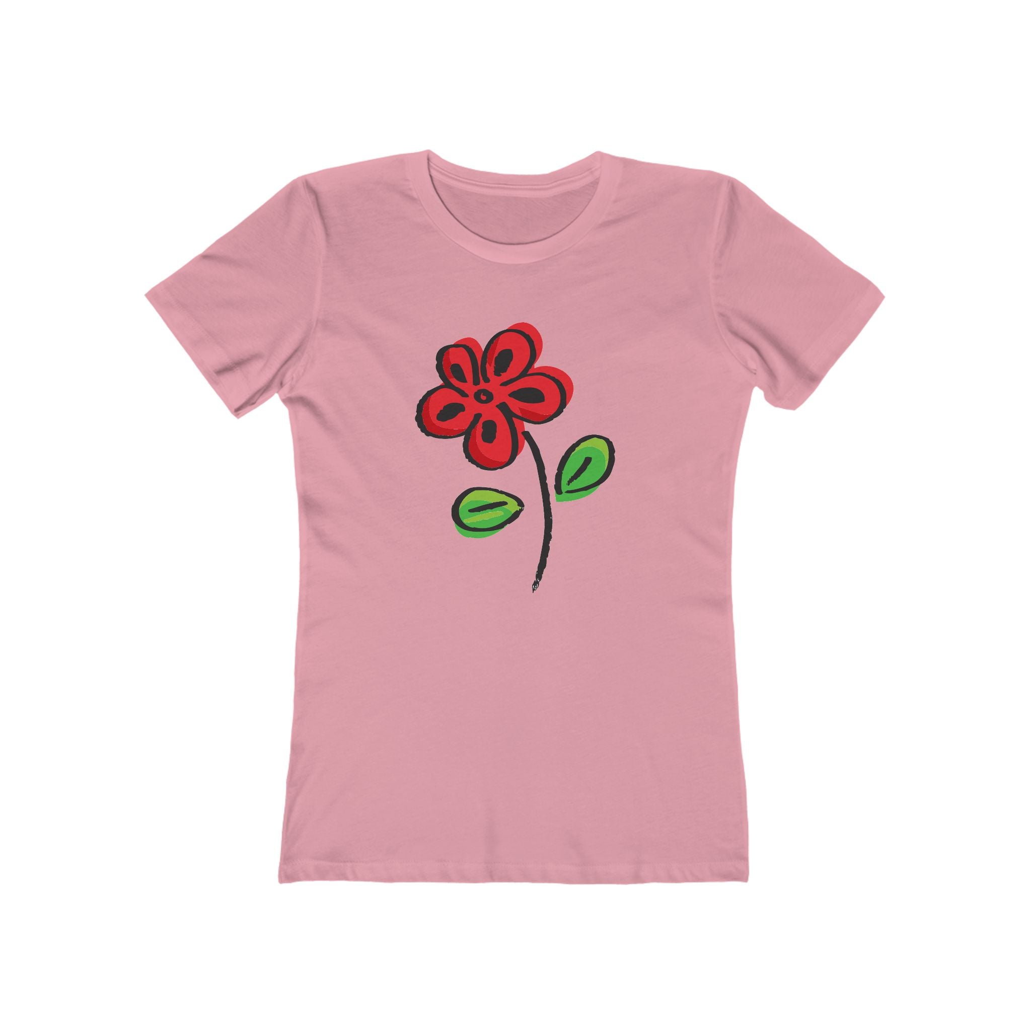 Flower Women's Tshirt, Floral Graphic Tee, Casual Top for Her, Spring Blossom Shirt, Botanical Print Blouse