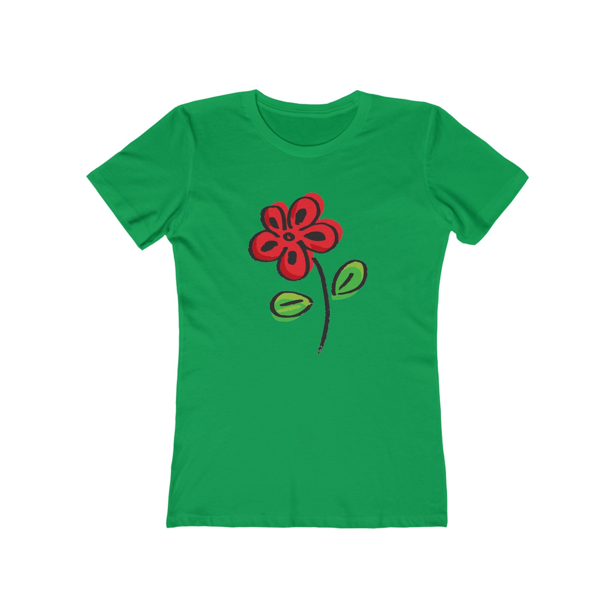 Flower Women's Tshirt, Floral Graphic Tee, Casual Top for Her, Spring Blossom Shirt, Botanical Print Blouse