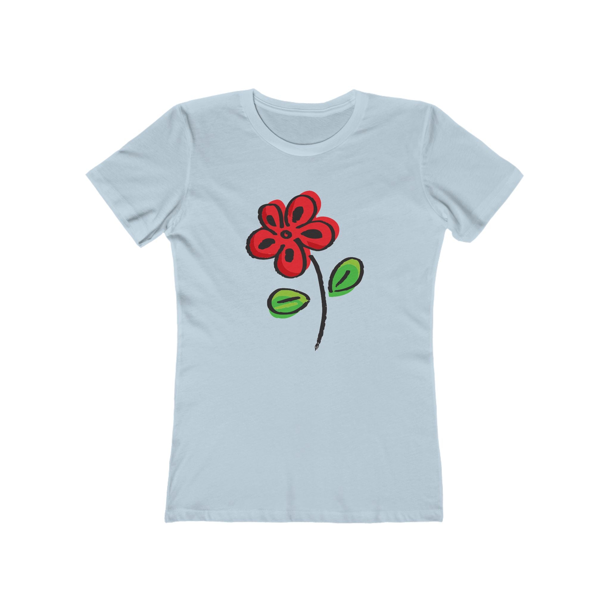 Flower Women's Tshirt, Floral Graphic Tee, Casual Top for Her, Spring Blossom Shirt, Botanical Print Blouse