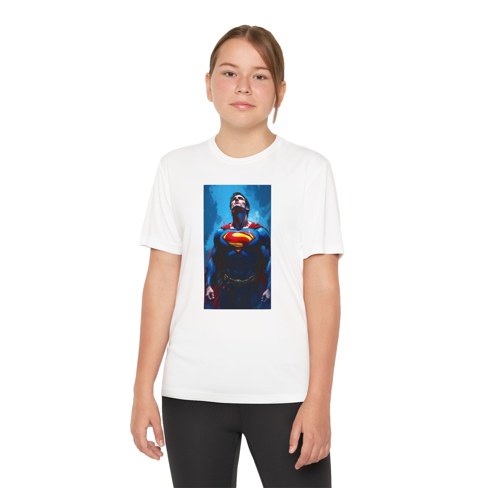 Superman Superhero Marvel T-Shirt, Youth Competitor Tee,  Kids Comic Book Hero Top, Children's Graphic Tee, Youth Super Power T-Shirt