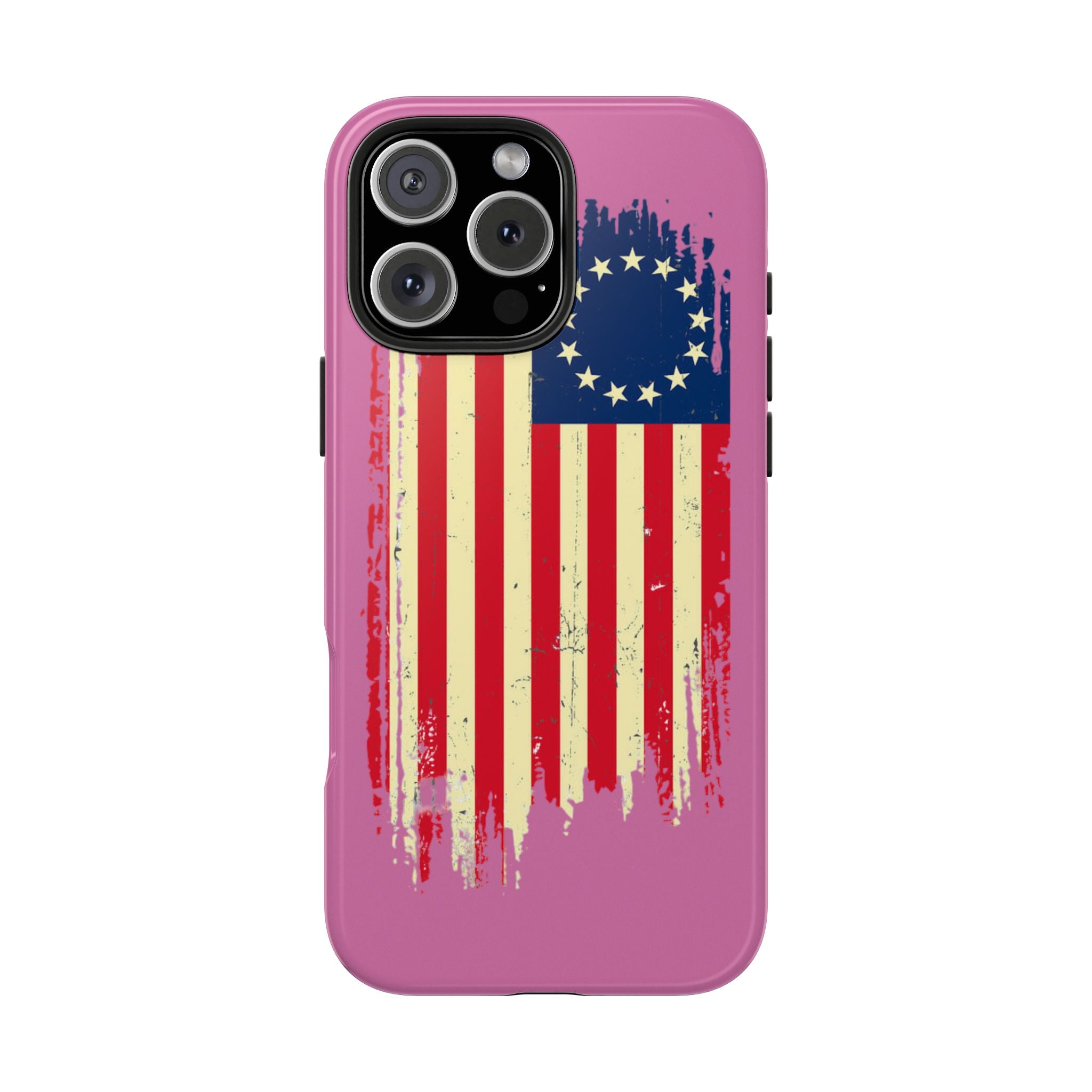 Patriotic Phone Cases with Vintage Flag Design, Tough Case for Independence Day, Memorial Day, 4th of July, Gift for Veterans, USA Pride
