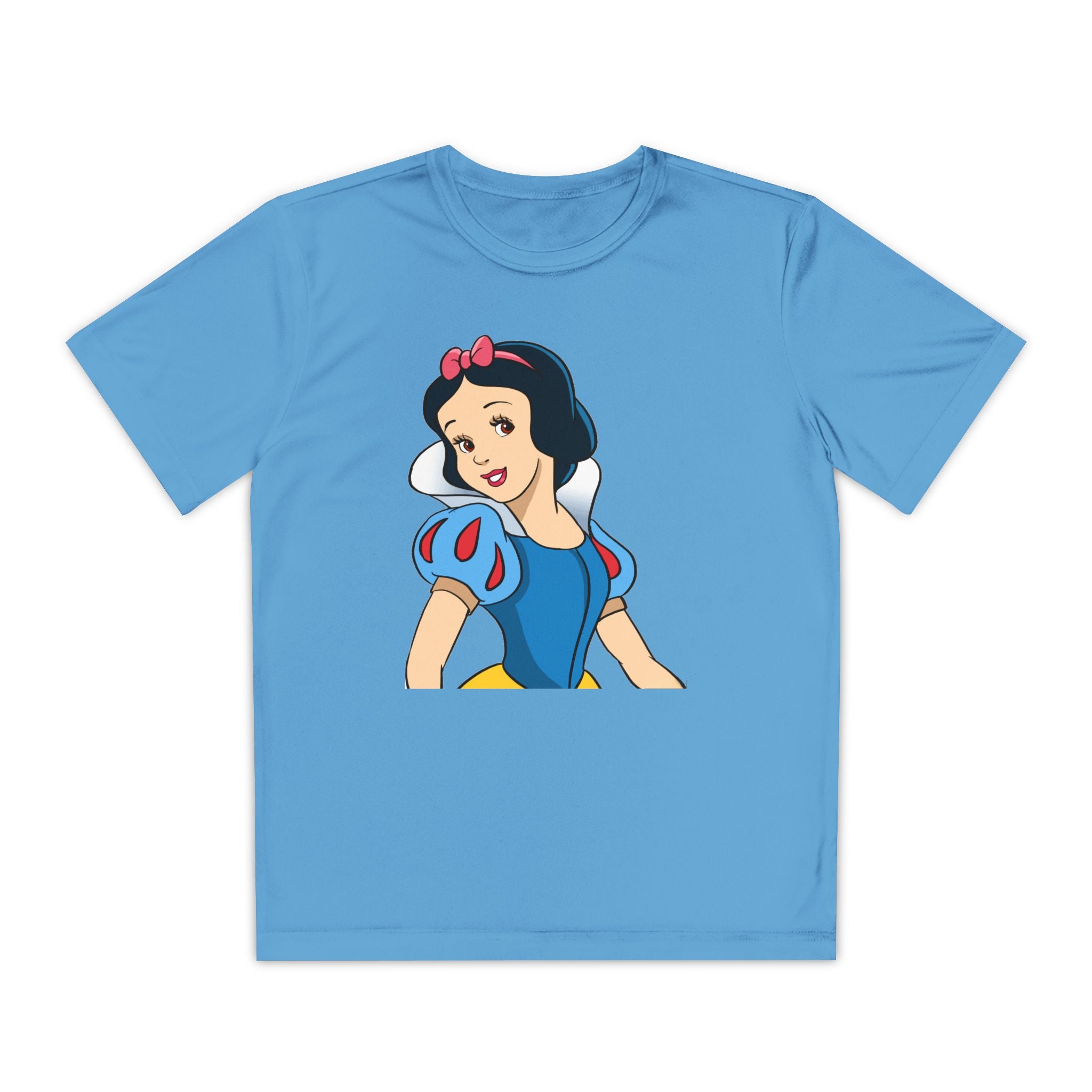 Snow White Youth T-Shirt Sports Graphic Tee, Cool Athletic Shirt for Kids, Perfect for Sports Events, Team Spirit