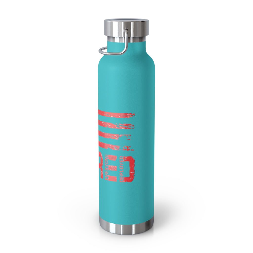 Red Friday Patriotic Copper Insulated Water Bottle