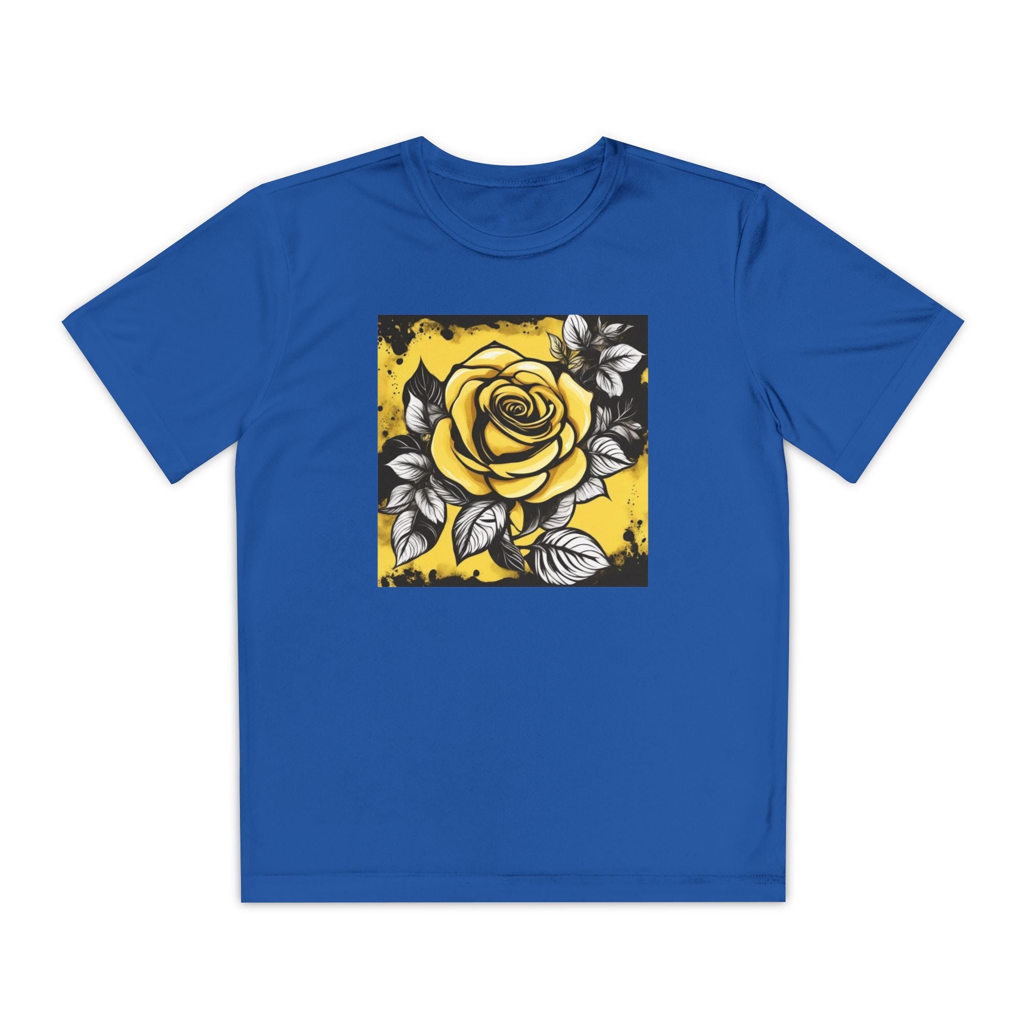 Flower Youth Tshirt, Girls Floral Tee, Kids Spring Shirt, Children's Botanical Top, Teen Blossom T-Shirt