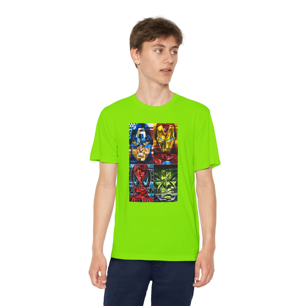 Advengers Youth T-Shirt Sports Graphic Tee, Cool Athletic Shirt for Kids, Perfect for Sports Events, Team Spirit