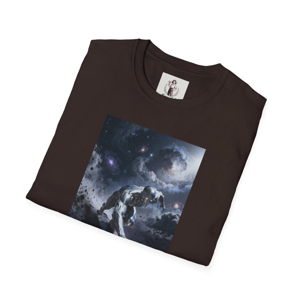 Silver Surfer Superhero Marvel Unisex Softstyle T-Shirt, Comic Book Tee, Geeky Clothing, Cosplay Costume Top