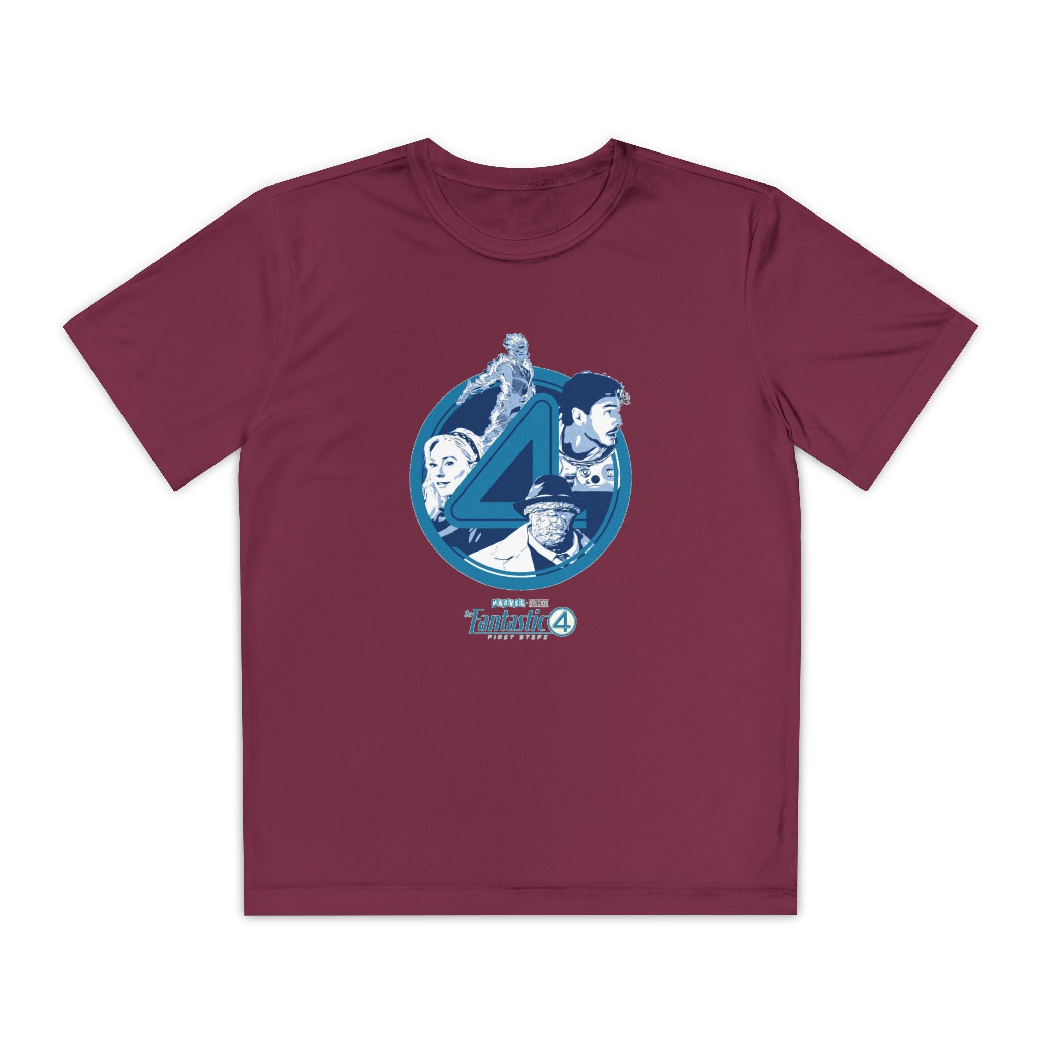 Fantastic 4 Youth T-Shirt Sports Graphic Tee, Cool Athletic Shirt for Kids, Perfect for Sports Events, Team Spirit