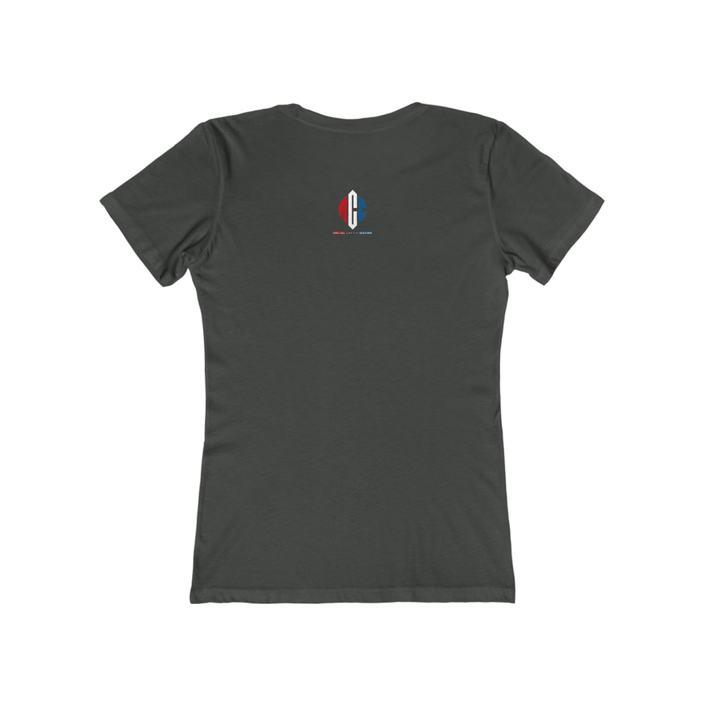 Heart Chic Women's Boyfriend Tee, Casual Outfits, Gift for Her, Weekend Wear, Trendy Style, Everyday Comfort