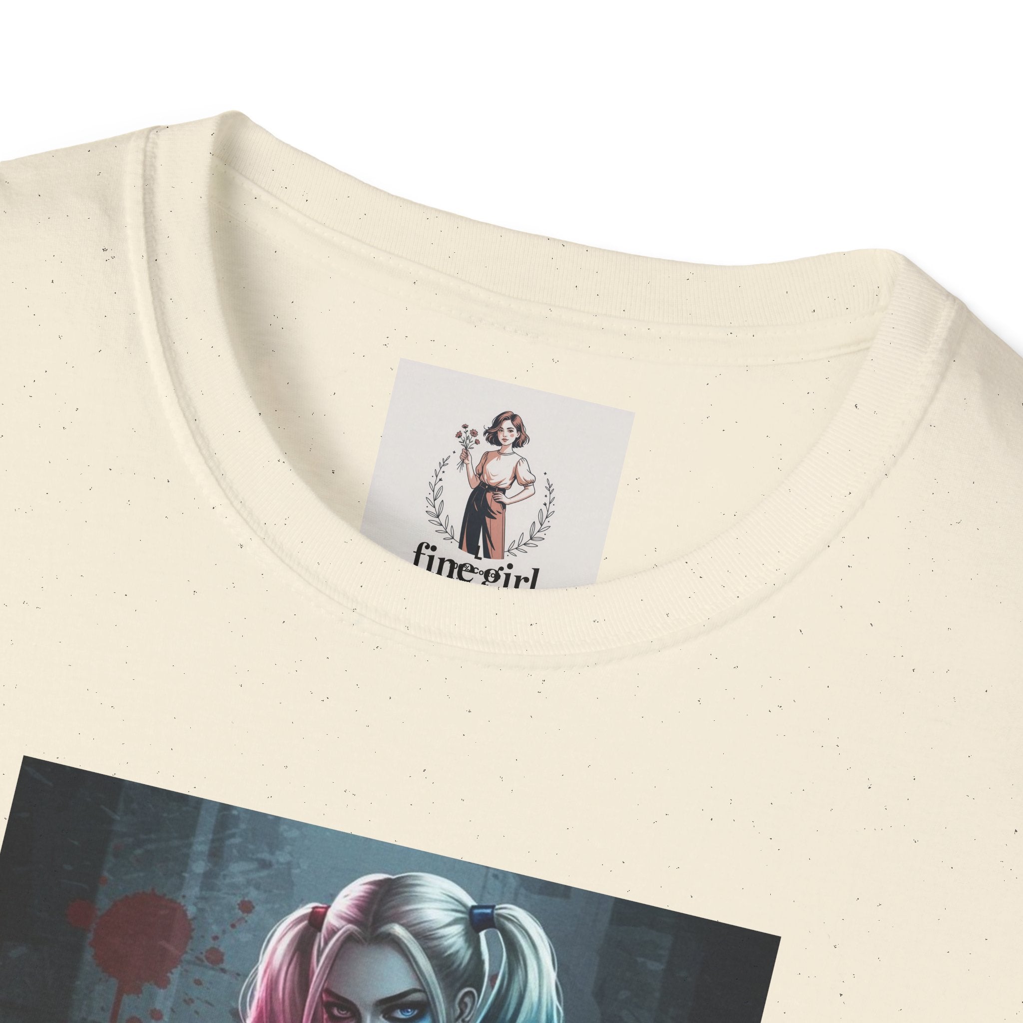 Haily Quinn Superhero Marvel Unisex Softstyle T-Shirt, Comic Book Tee, Graphic Novel Shirt, Geeky Clothing, Cosplay Costume Top