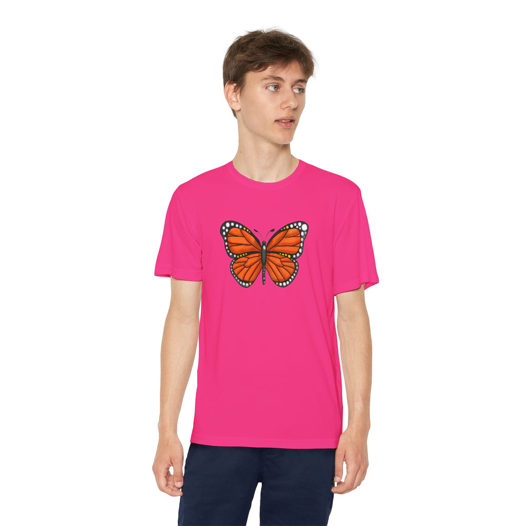 Butterffy Youth T-Shirt Sports Graphic Tee, Cool Athletic Shirt for Kids, Perfect for Sports Events, Team Spirit