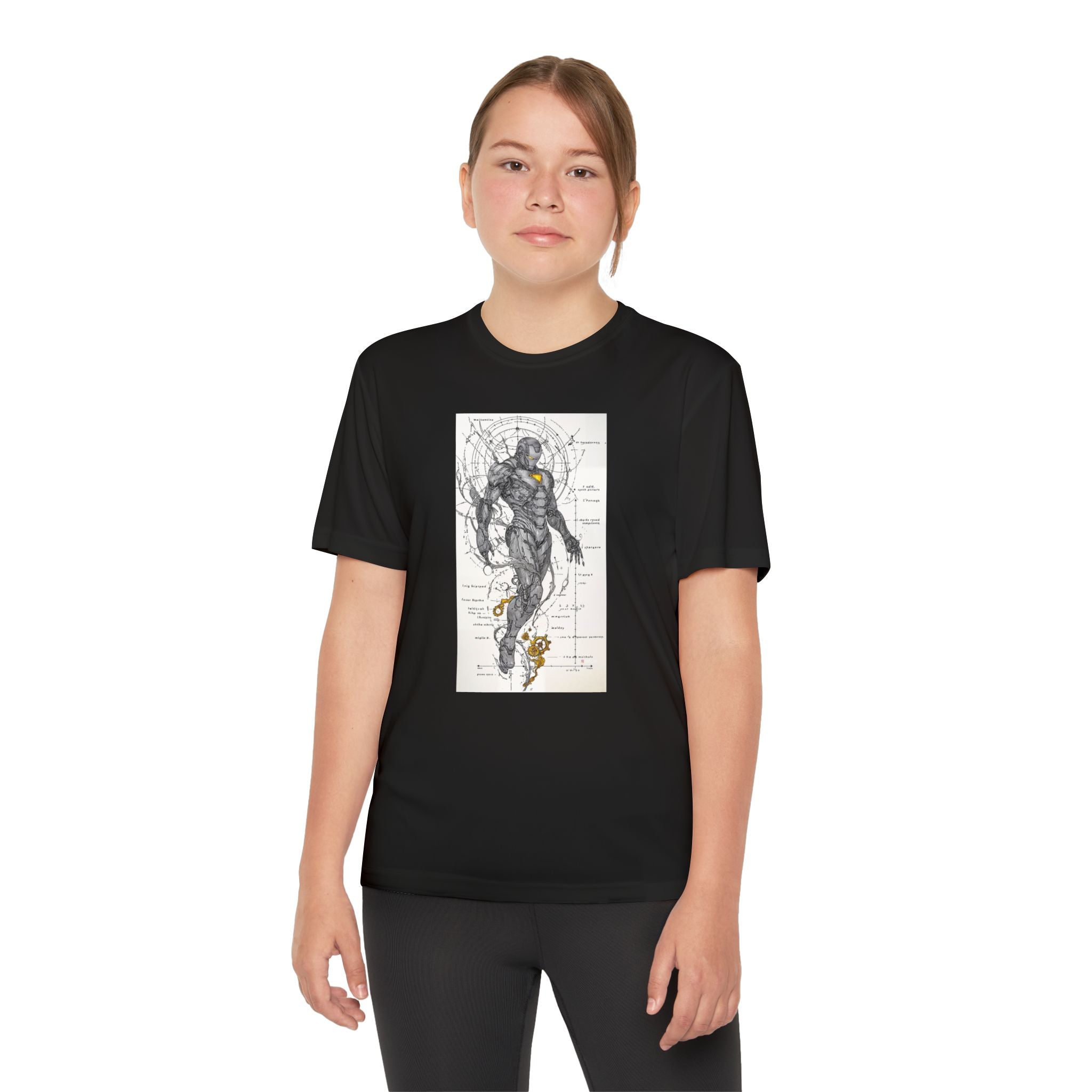 Superhero Youth T-Shirt Sports Graphic Tee, Cool Athletic Shirt for Kids