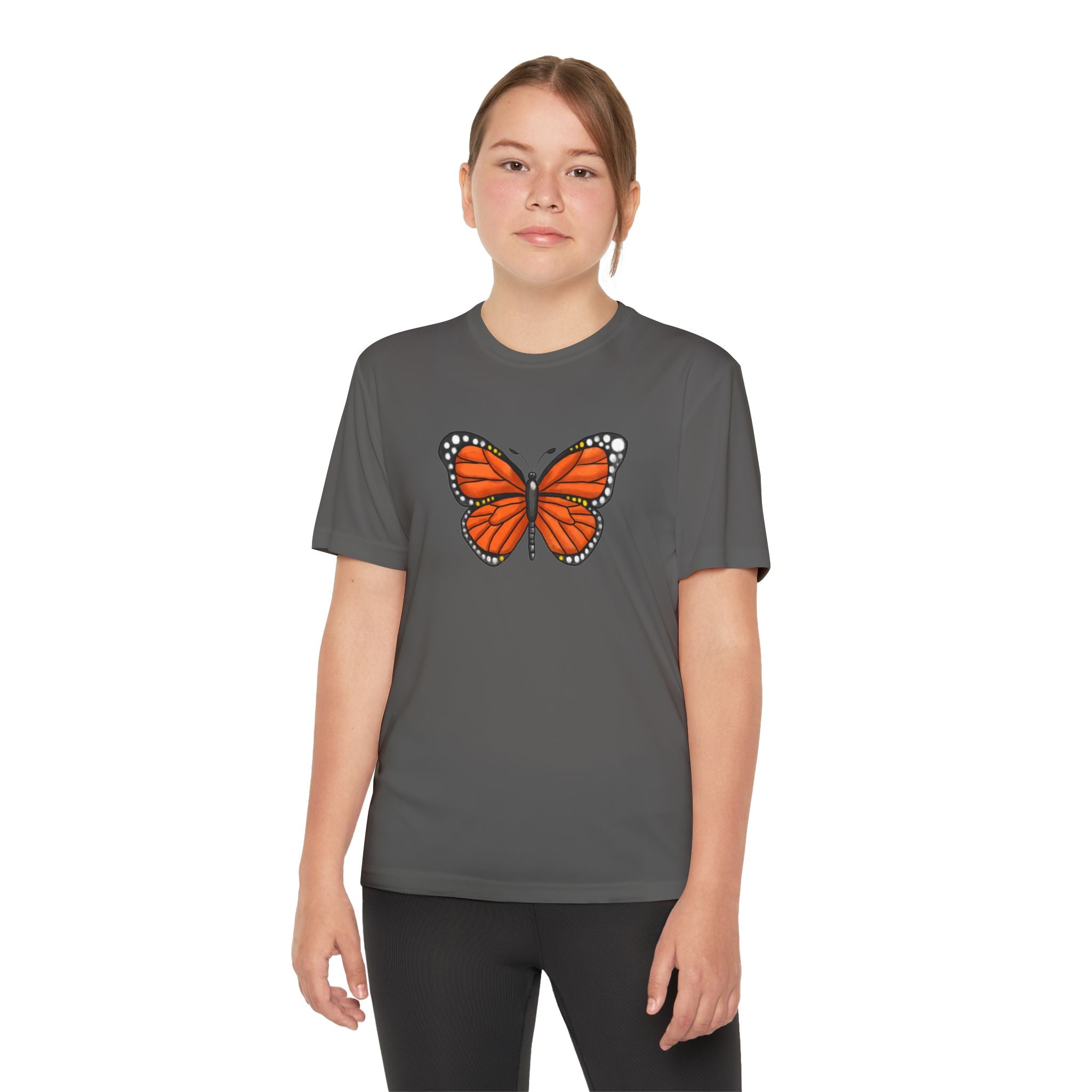 Butterffy Youth T-Shirt Sports Graphic Tee, Cool Athletic Shirt for Kids, Perfect for Sports Events, Team Spirit
