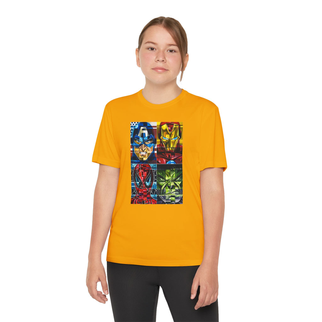 Advengers Youth T-Shirt Sports Graphic Tee, Cool Athletic Shirt for Kids, Perfect for Sports Events, Team Spirit