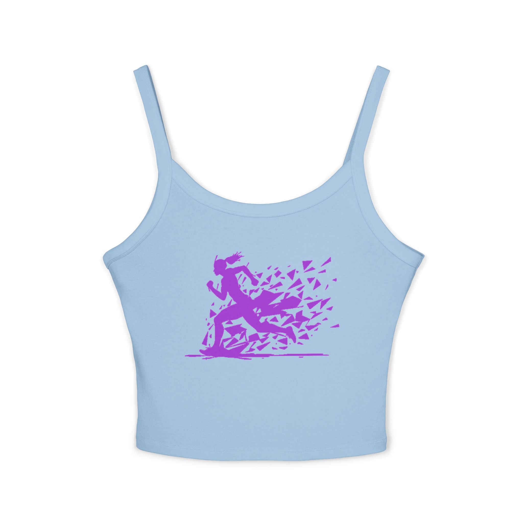 Running Woman Tank Top, Athletic Workout Top, Fitness Sleeveless Shirt, Jogging Muscle Tee, Exercise Gym Cami