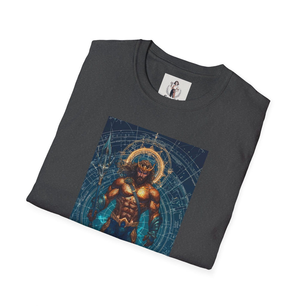 Aquaman Superhero Marvel Unisex Softstyle T-Shirt, Comic Book Tee, Geeky Clothing, Cosplay Costume Top