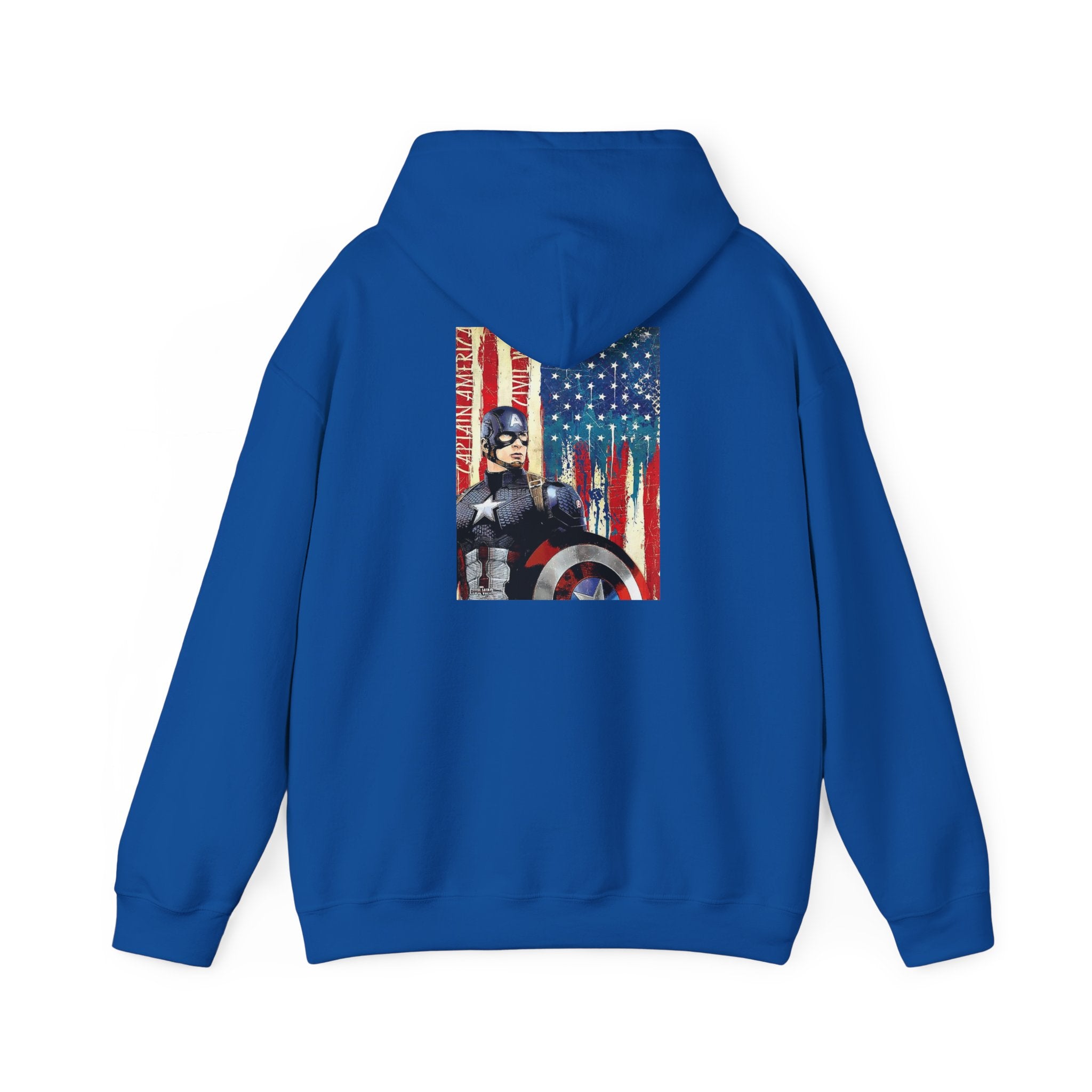 Hooded Sweatshirt - Captain America Design