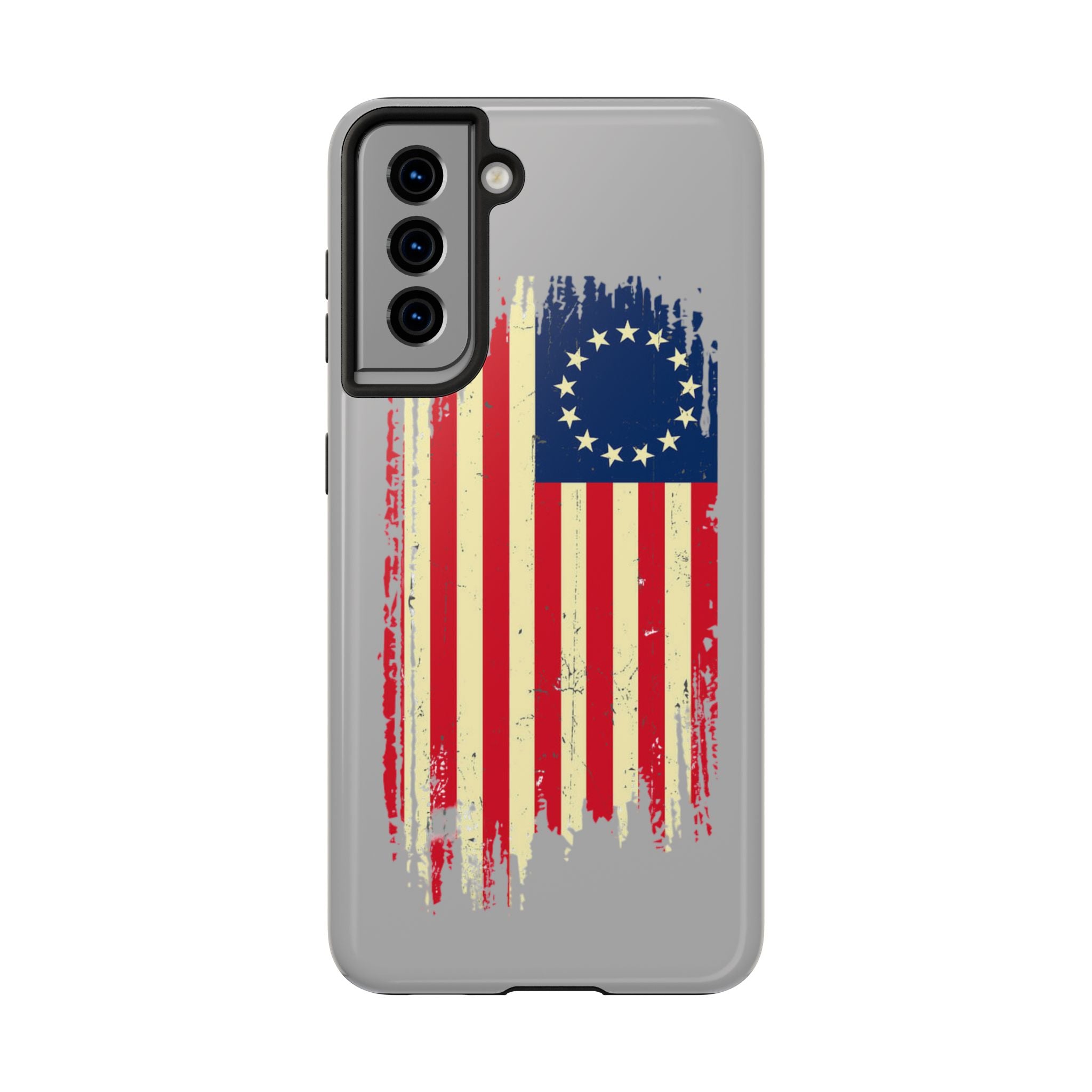 Patriotic Phone Cases with Vintage Flag Design, Tough Case for Independence Day, Memorial Day, 4th of July, Gift for Veterans, USA Pride