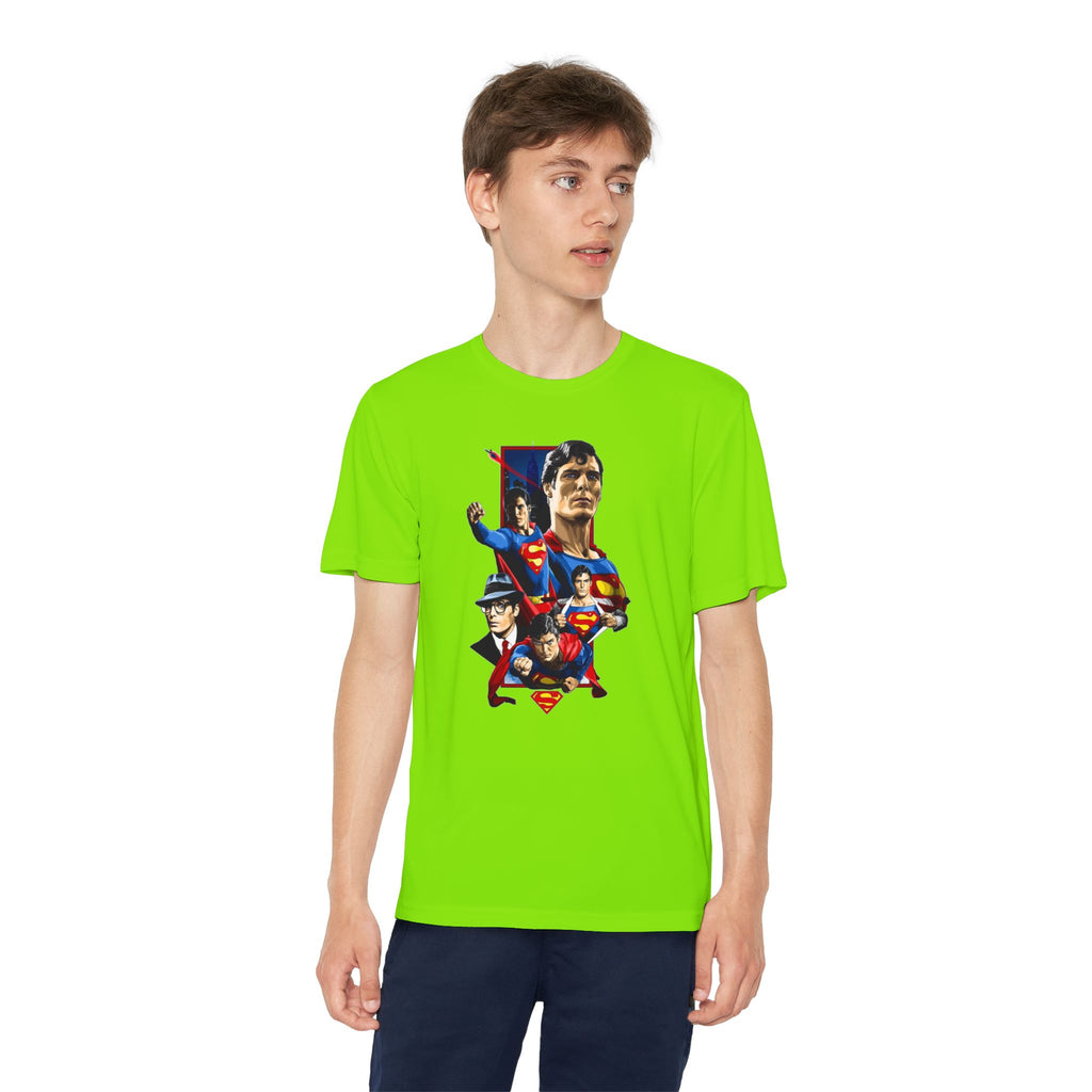 Superman Youth T-Shirt Sports Graphic Tee, Cool Athletic Shirt for Kids, Perfect for Sports Events, Team Spirit