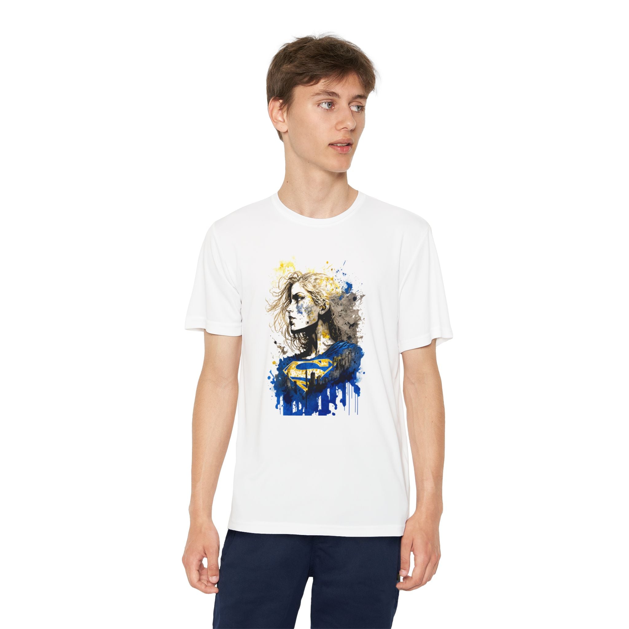 Superhero Youth T-Shirt Sports Graphic Tee, Cool Athletic Shirt for Kids