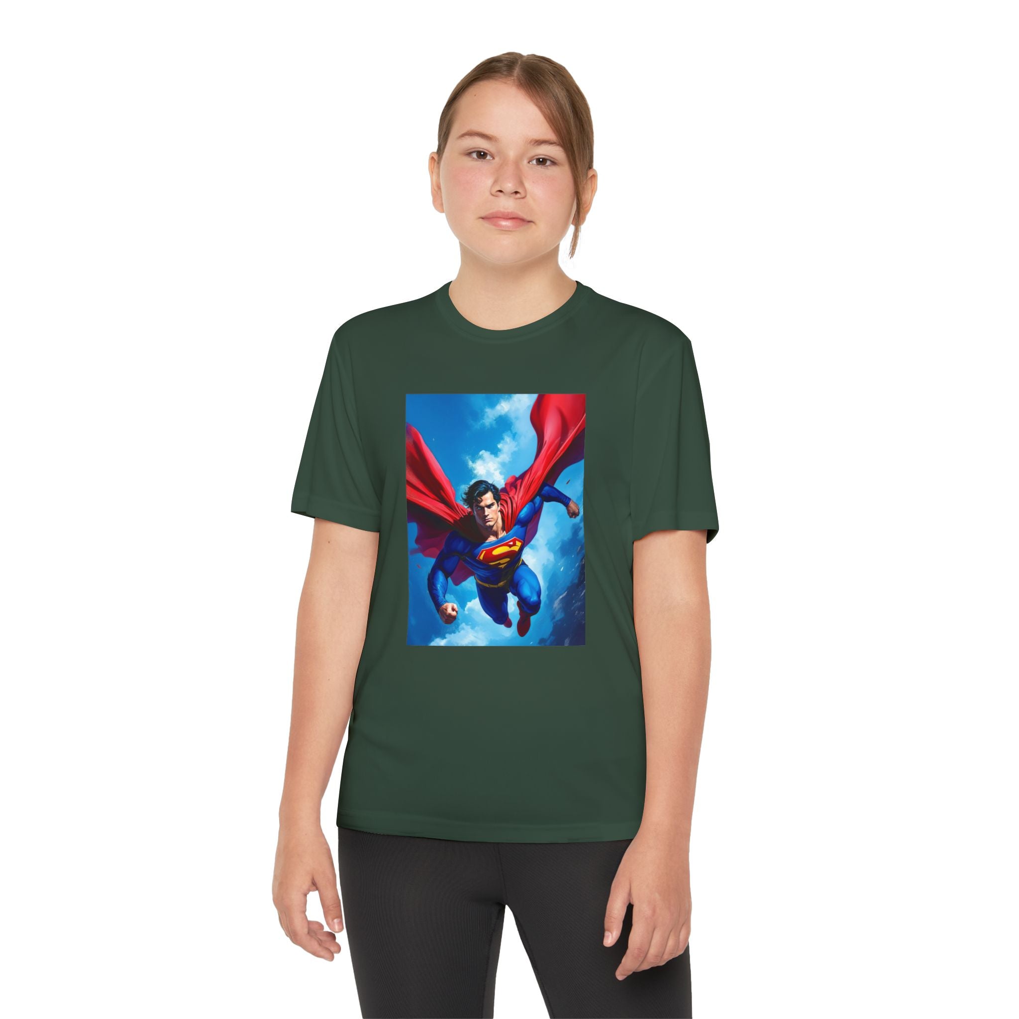 Superman Superhero Marvel T-Shirt, Youth Competitor Tee,  Kids Comic Book Hero Top, Children's Graphic Tee, Youth Super Power T-Shirt