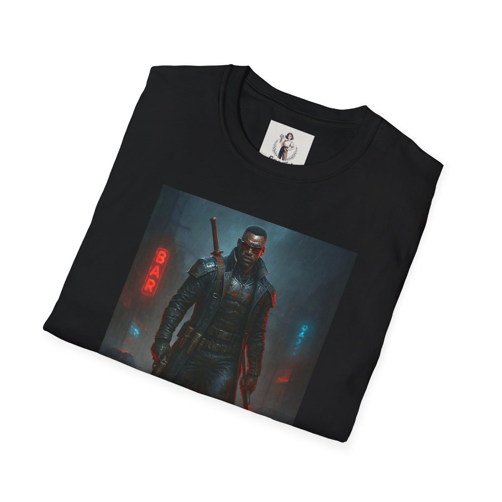 Blade Superhero Marvel Unisex Softstyle T-Shirt, Comic Book Tee, Geeky Clothing, Cosplay Costume Top
