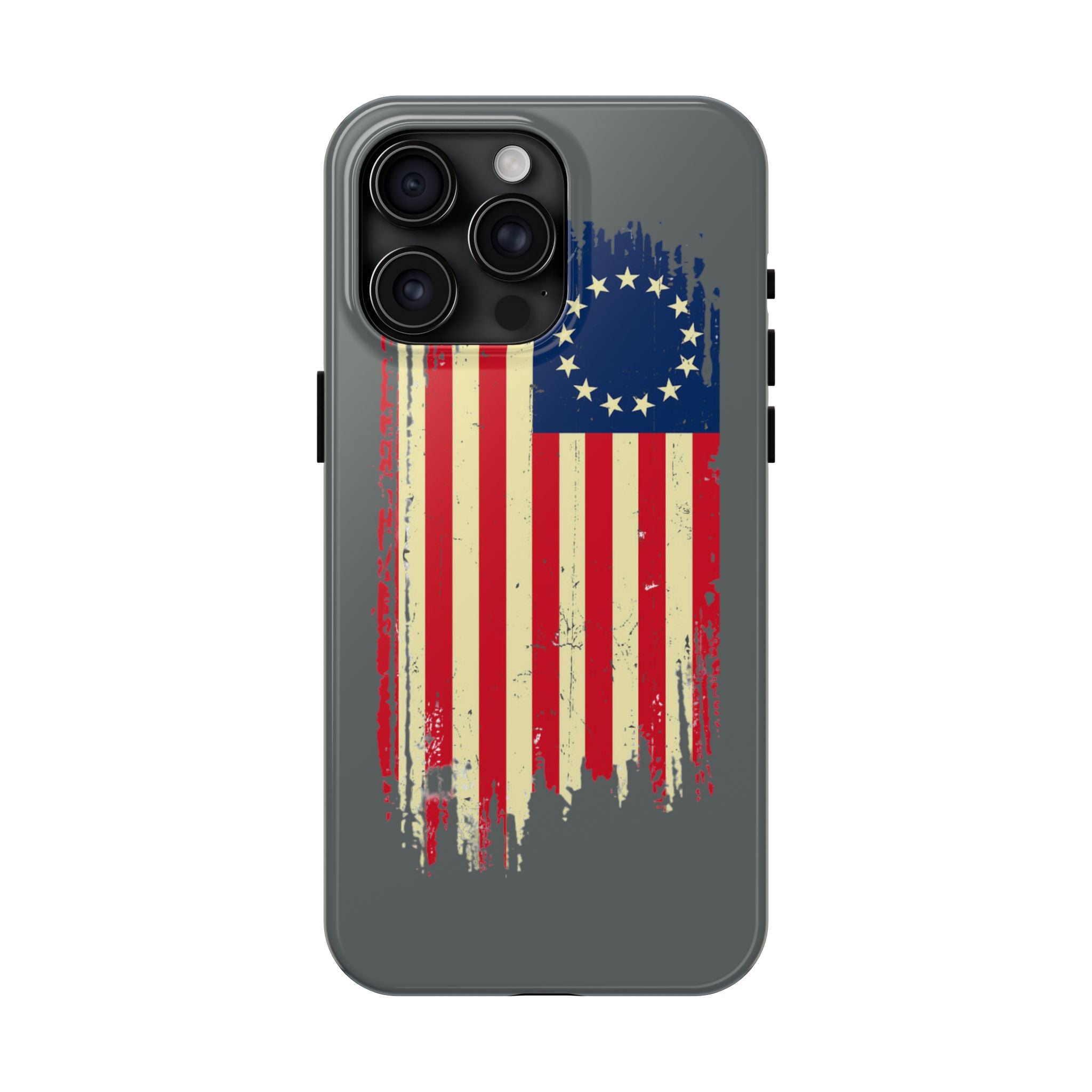Patriotic Phone Cases with Vintage Flag Design, Tough Case for Independence Day, Memorial Day, 4th of July, Gift for Veterans, USA Pride
