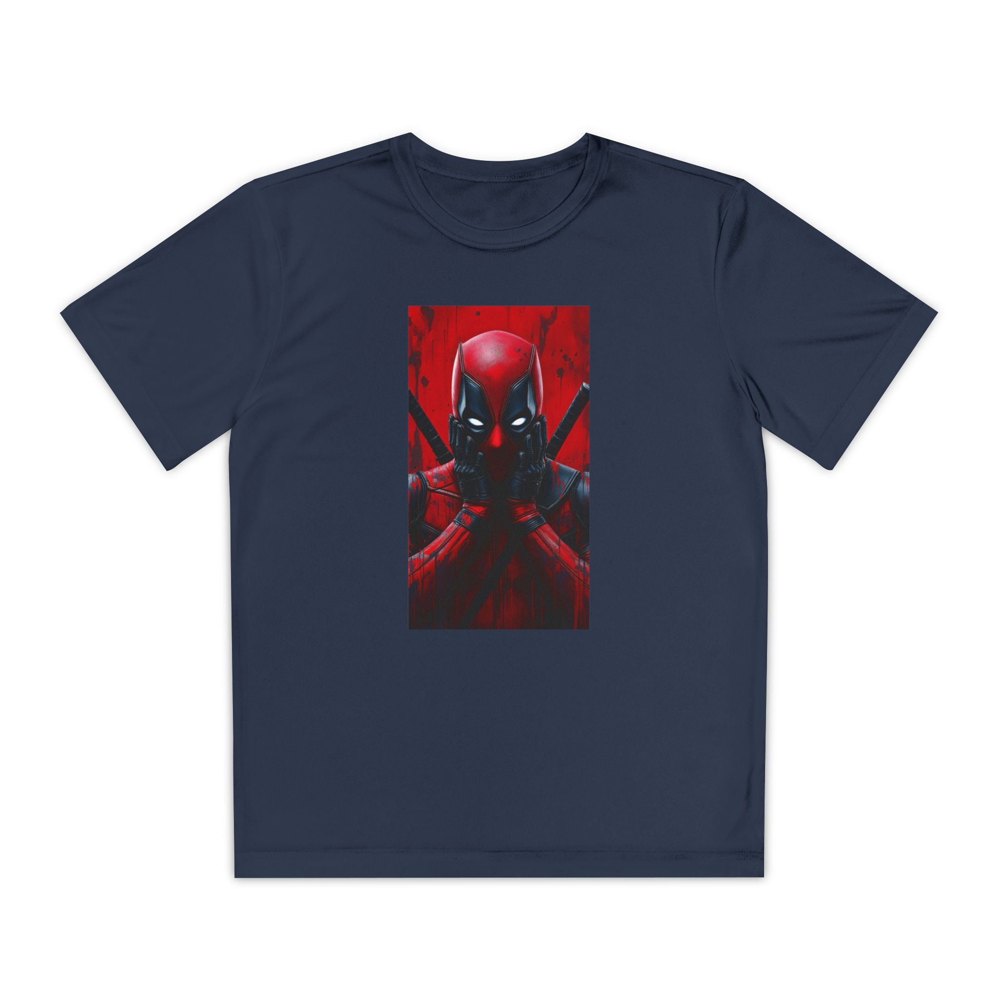 Deadpool Superhero Marvel Patriotic, Kids Graphic T-Shirt, Boys Hero Top, Girls Comic Book Clothing, Birthday