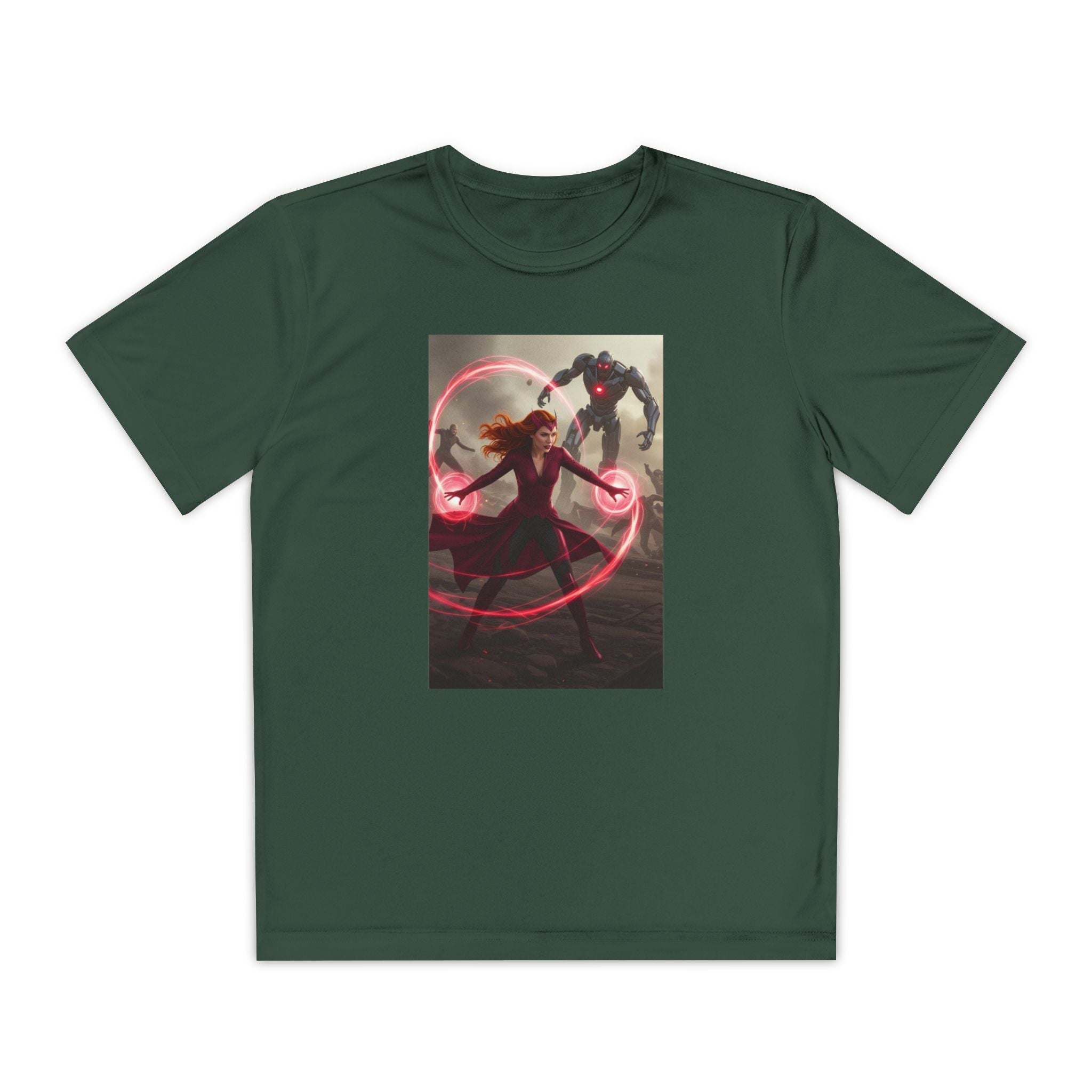 Superhero Youth T-Shirt Sports Graphic Tee, Cool Athletic Shirt for Kids