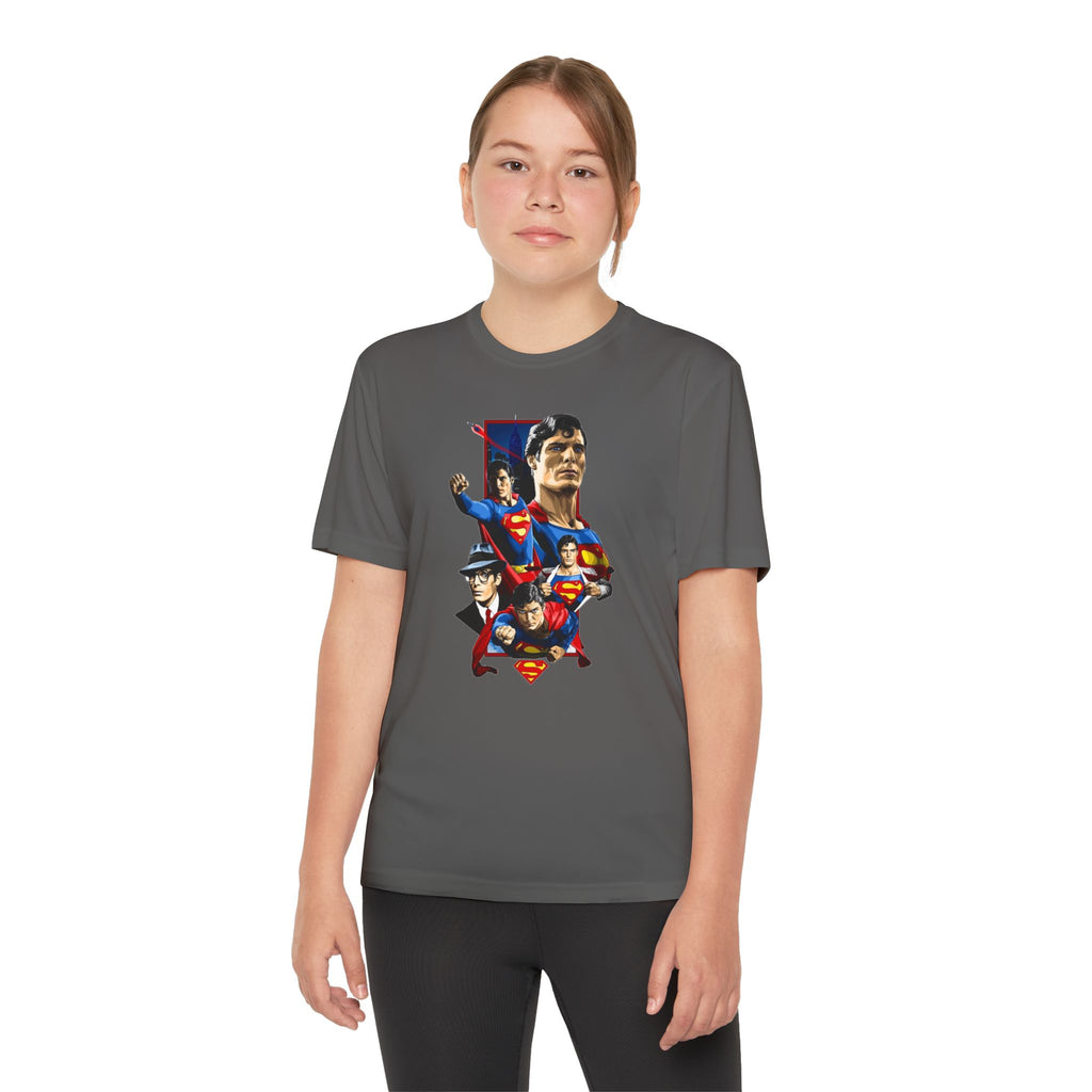 Superman Youth T-Shirt Sports Graphic Tee, Cool Athletic Shirt for Kids, Perfect for Sports Events, Team Spirit