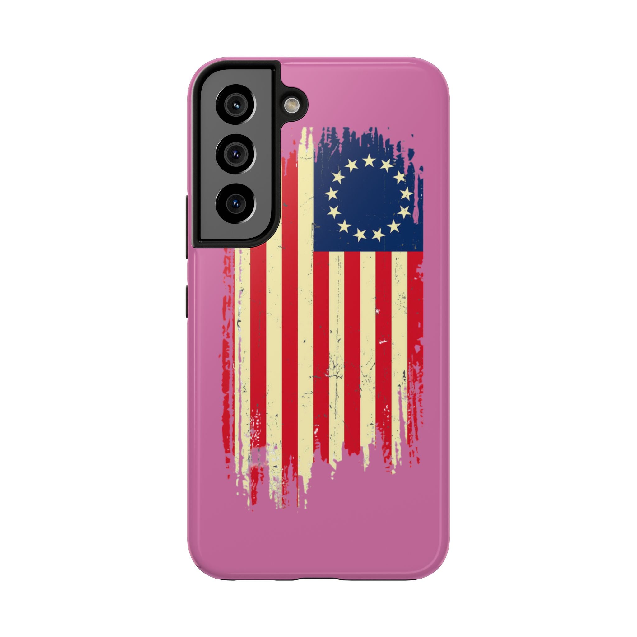 Patriotic Phone Cases with Vintage Flag Design, Tough Case for Independence Day, Memorial Day, 4th of July, Gift for Veterans, USA Pride