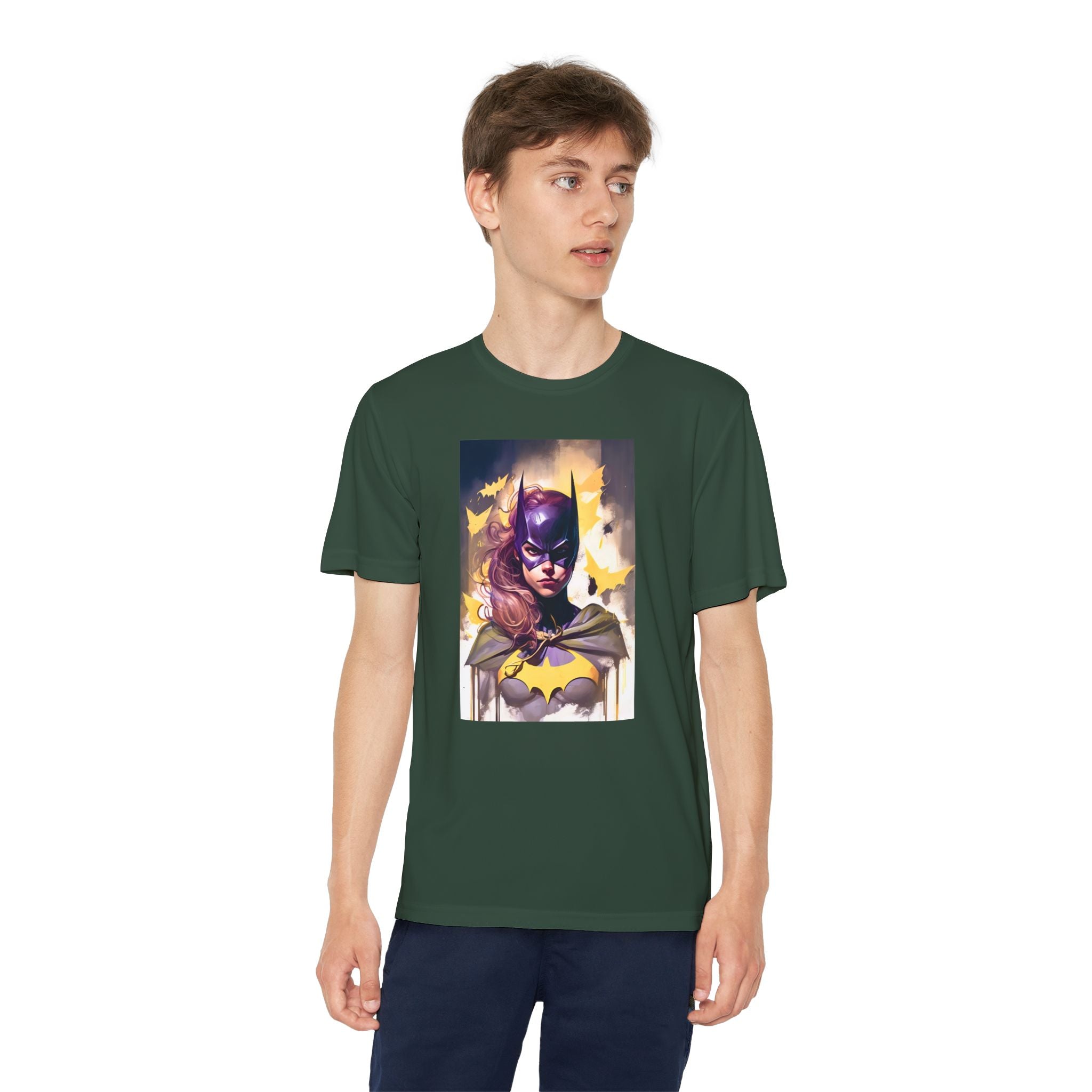 Superhero Youth T-Shirt Sports Graphic Tee, Cool Athletic Shirt for Kids