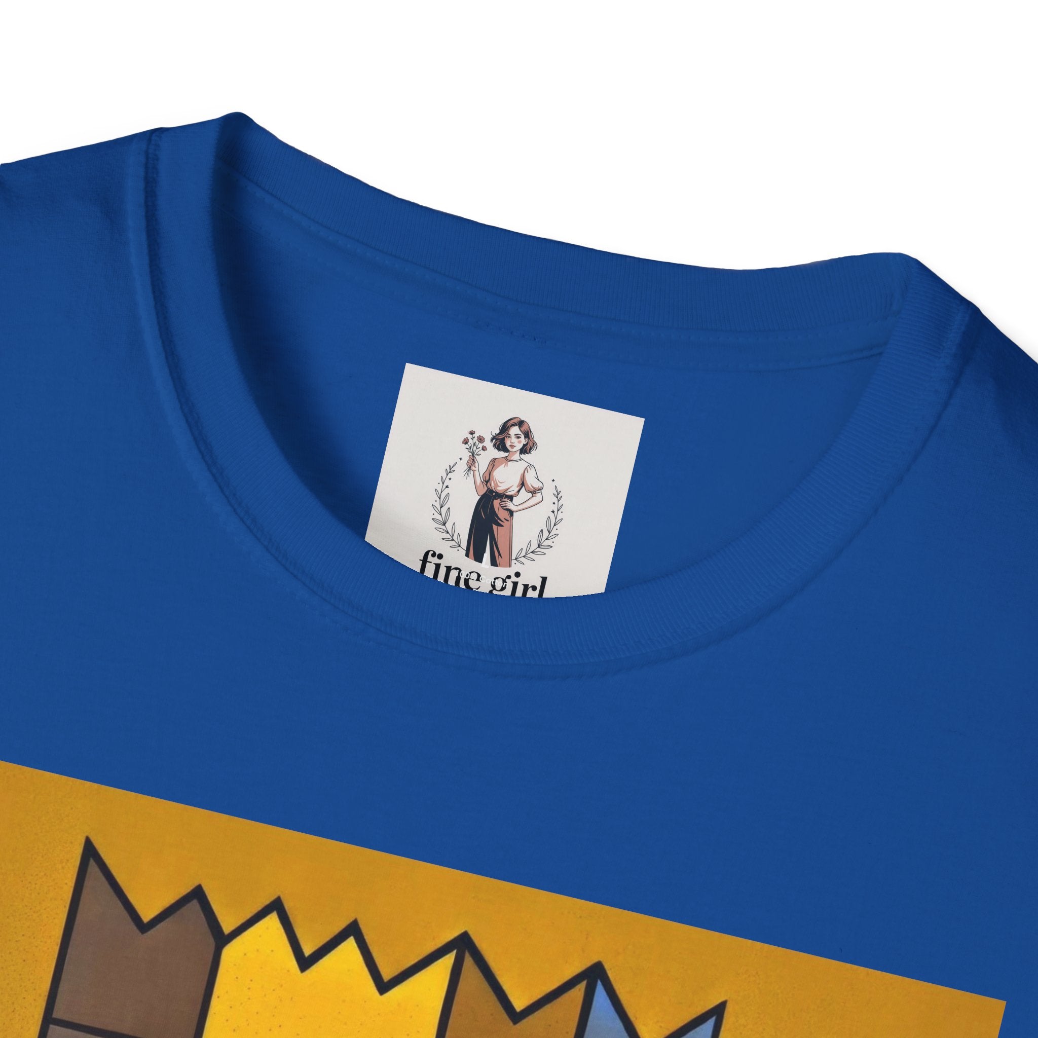 Bart Simpson TV Themed T-Shirt Unisex Softstyle T-Shirt