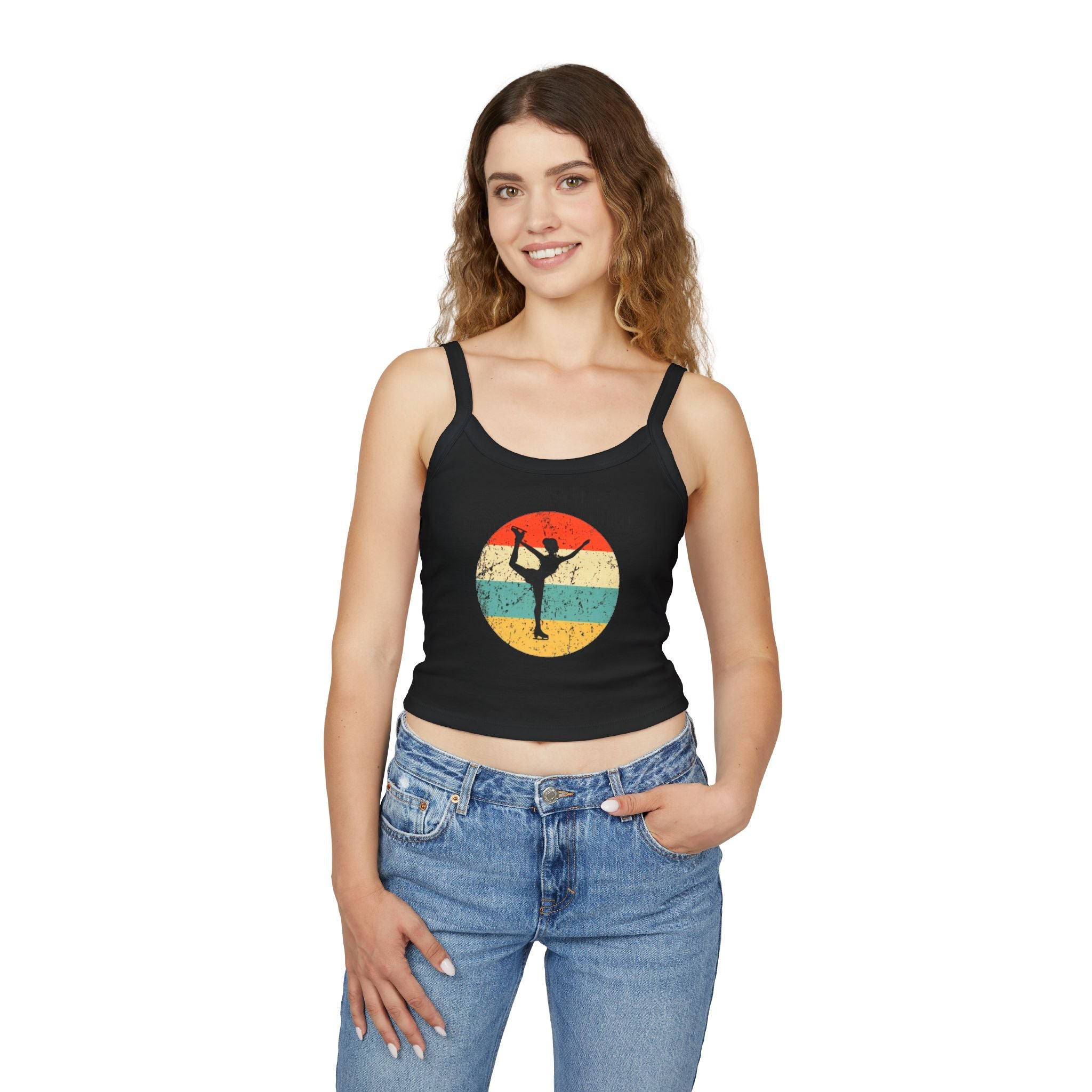 Ballet Woman Tank Top, Athletic Workout Top, Fitness Sleeveless Shirt, Jogging Muscle Tee, Exercise Gym Cami