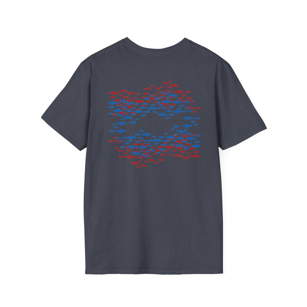 Patriotic Fishing Tshirt, American Flag Tee, 4th of July Shirt, USA Independence Day Top, Patriotic Graphic Tee, Unisex Patriotic