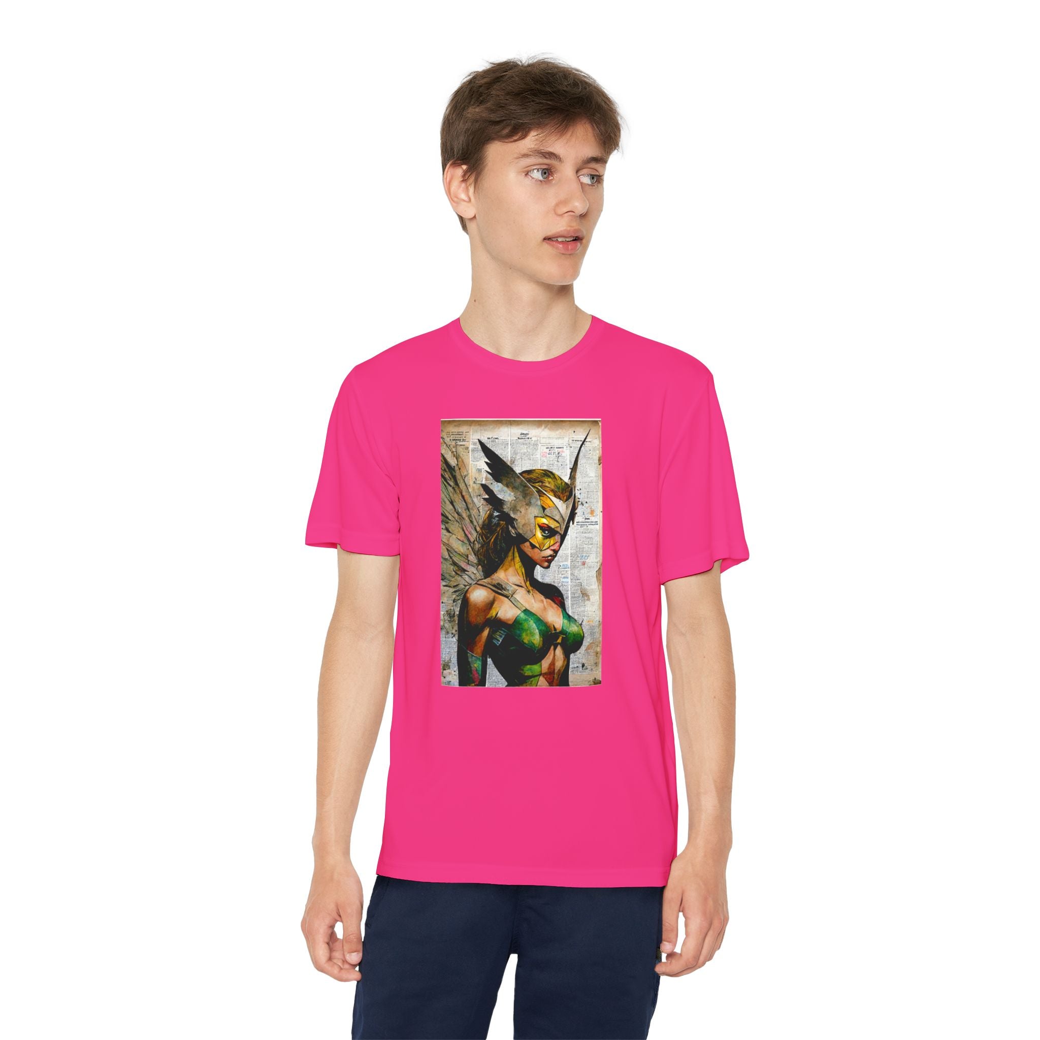 Superhero Youth T-Shirt Sports Graphic Tee, Cool Athletic Shirt for Kids