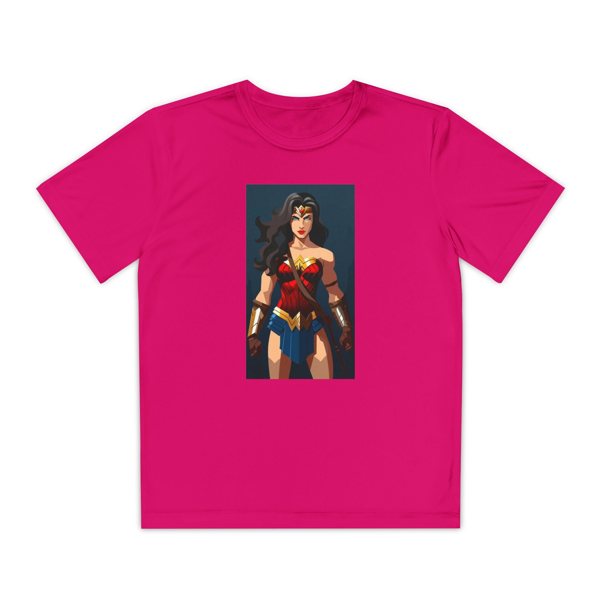 Superhero Youth T-Shirt Sports Graphic Tee, Cool Athletic Shirt for Kids