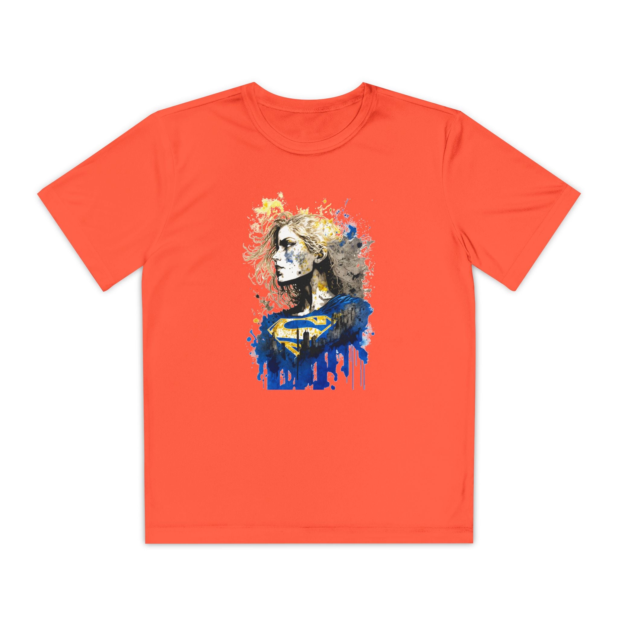 Superhero Youth T-Shirt Sports Graphic Tee, Cool Athletic Shirt for Kids