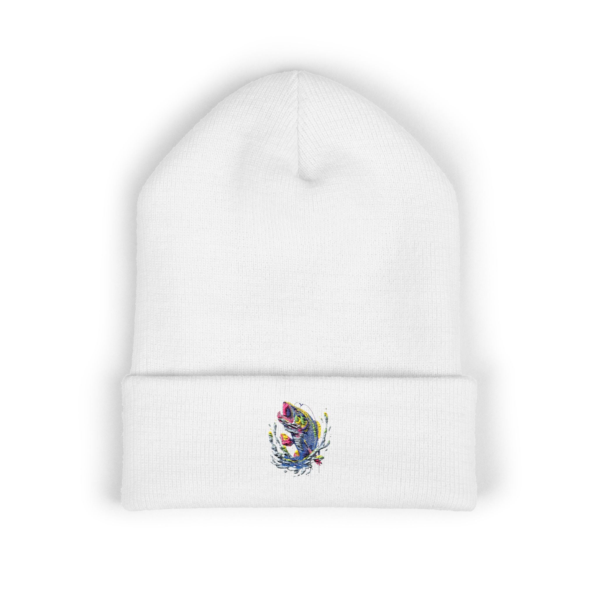 Embroidered Fishing Beanie, Fisherman Gift, Outdoor Apparel, Angler Hat, Fishing Enthusiast, Fishing Lover Gift